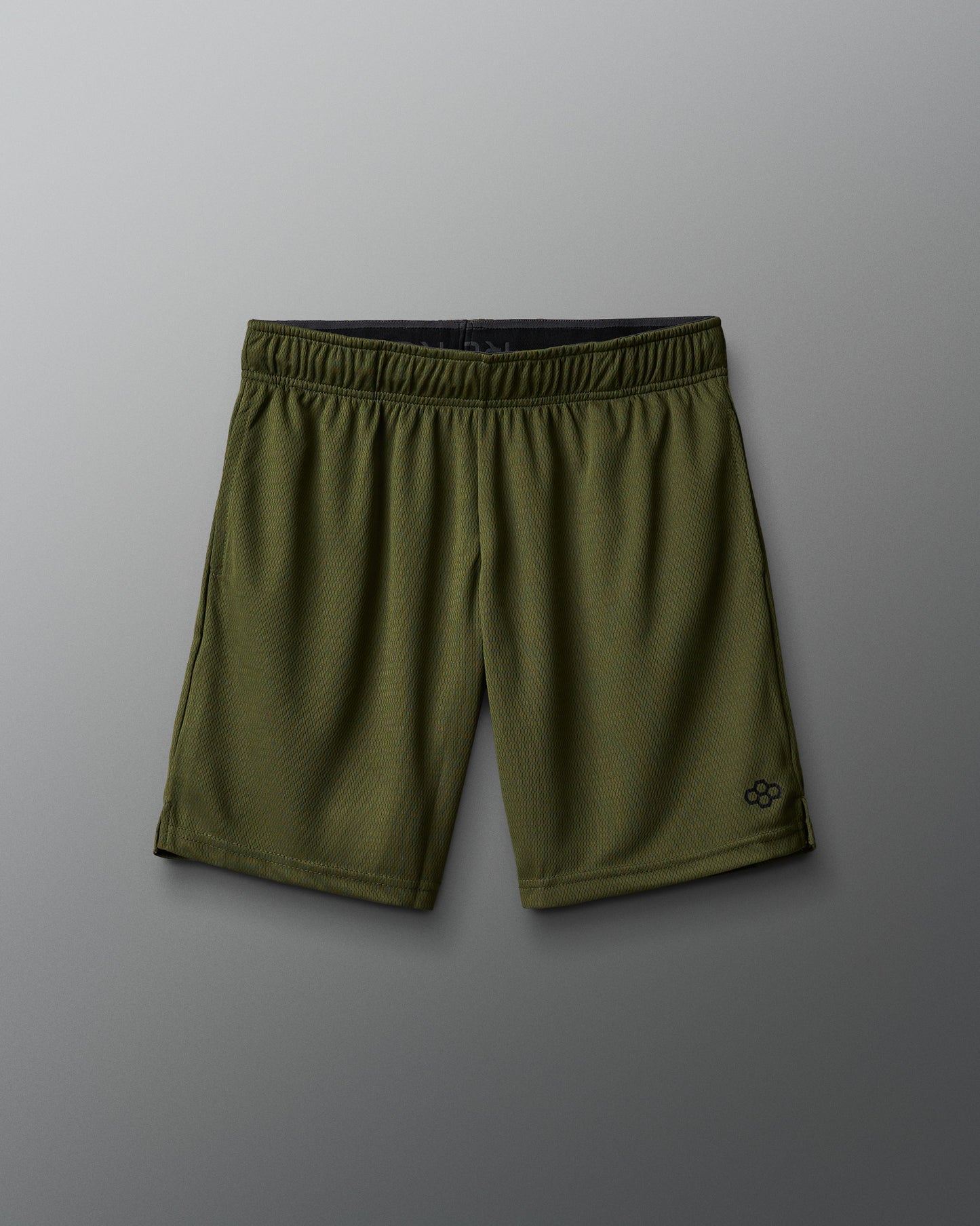 Short en maille RUDIS 6" - Vert armée