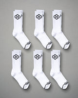 RUDIS White Cushion Crew Socks (6 Pair)