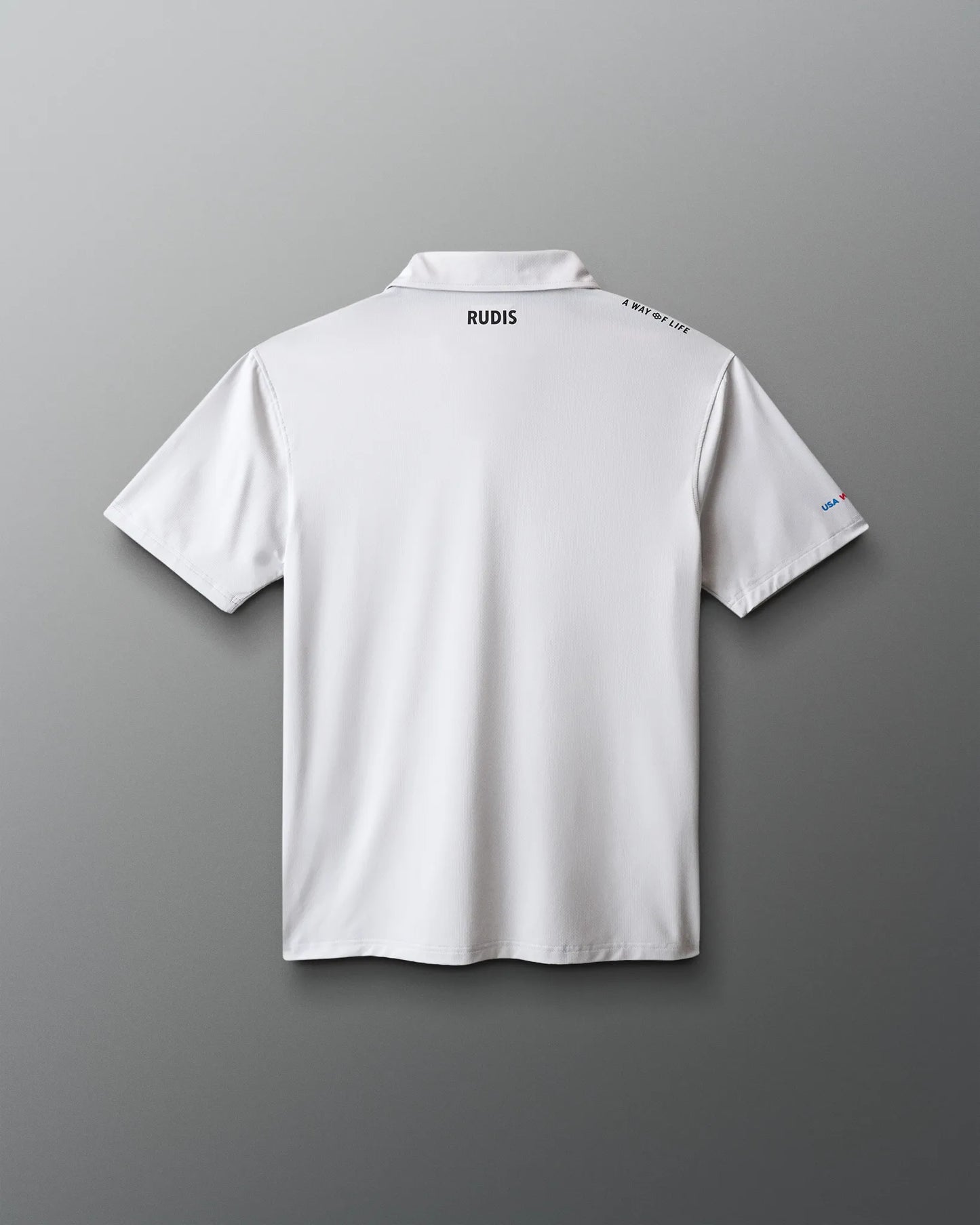 VIK - USA Wrestling Map Logo Classic Performance Polo - Lunar Gray