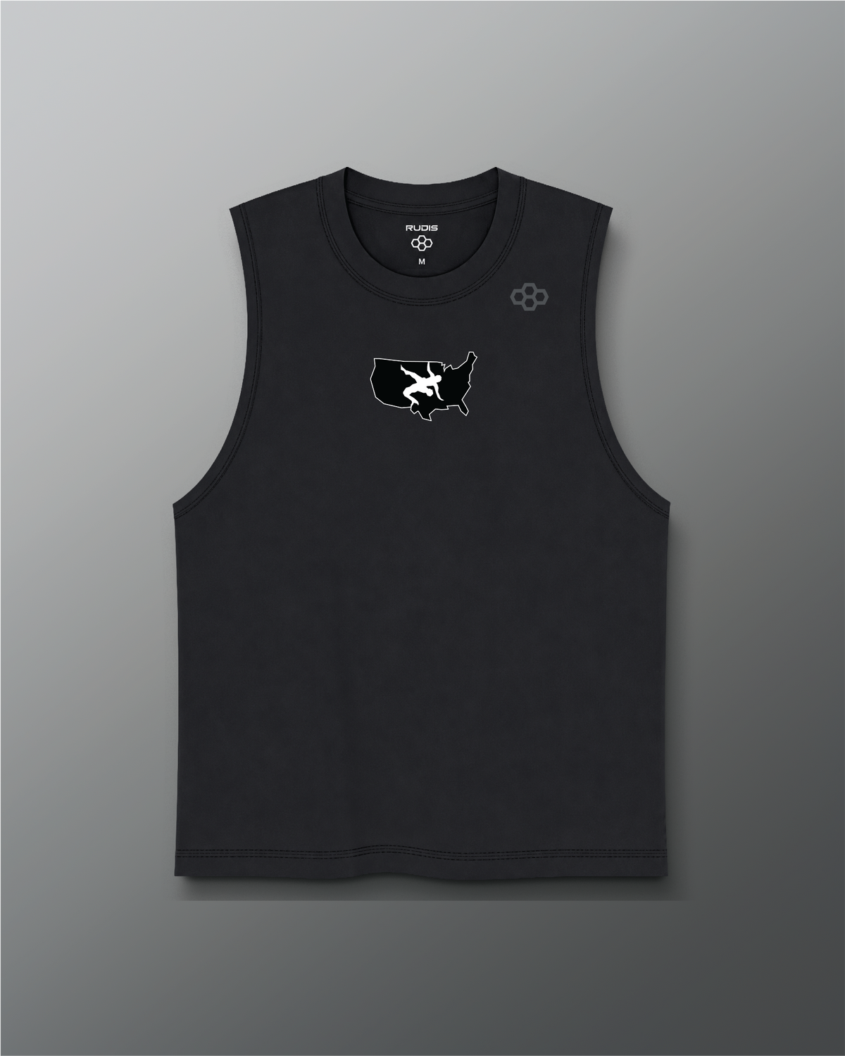 RUDIS Women's Muscle Hybrid Tank Top - Black