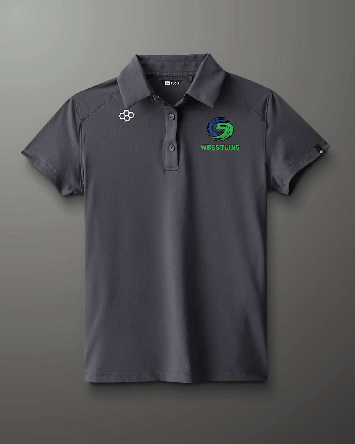 RUDIS Women's Classic Performance Hex Polo - Carbon