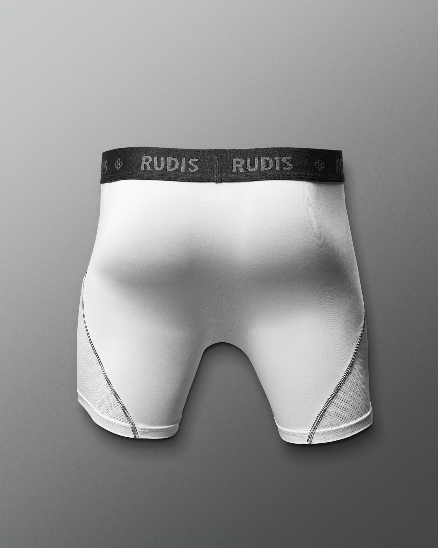 RUDIS Essential White/Gray Adult Boxer Brief