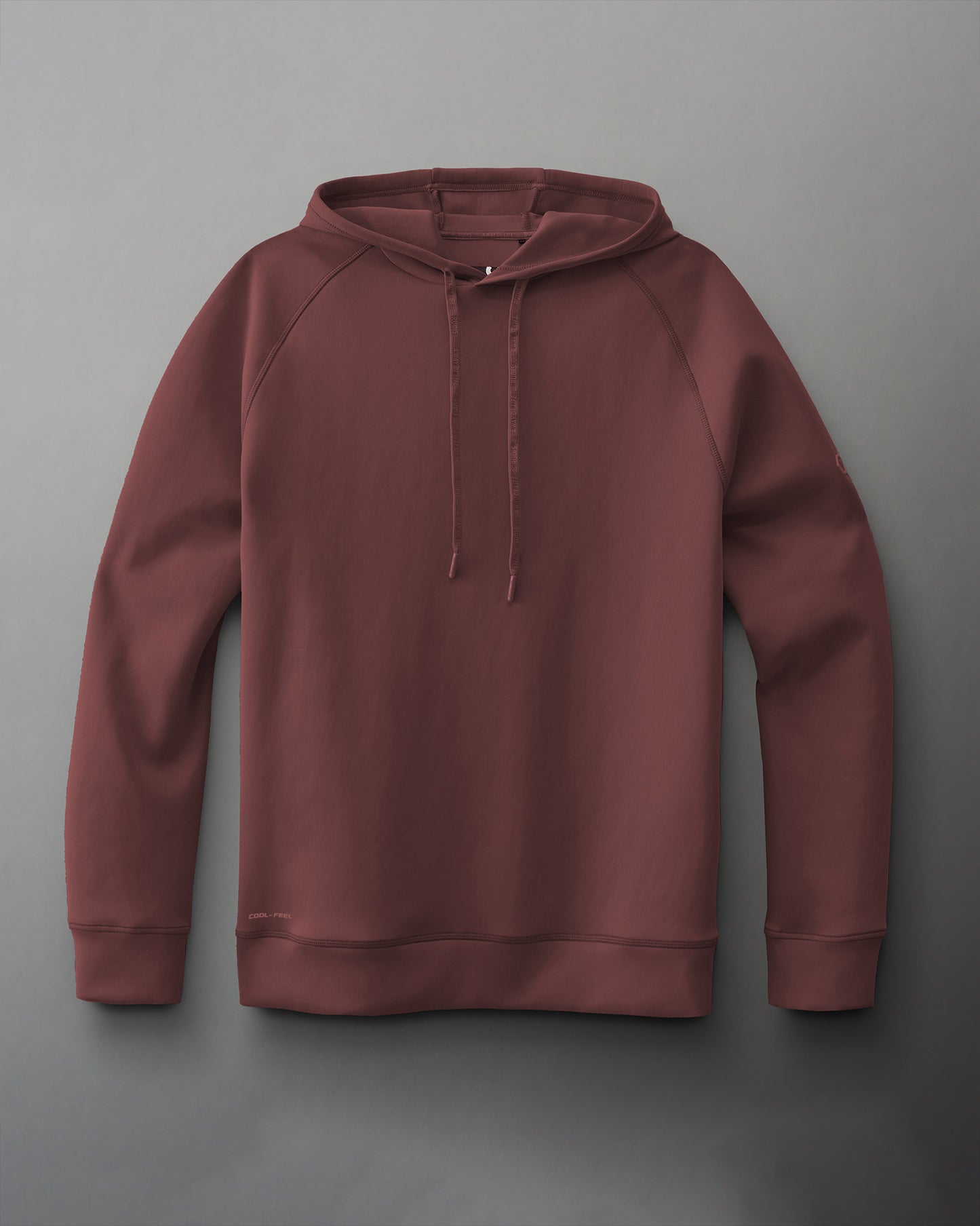 Sweat à capuche RUDIS COOL-FEEL - Argile foncée