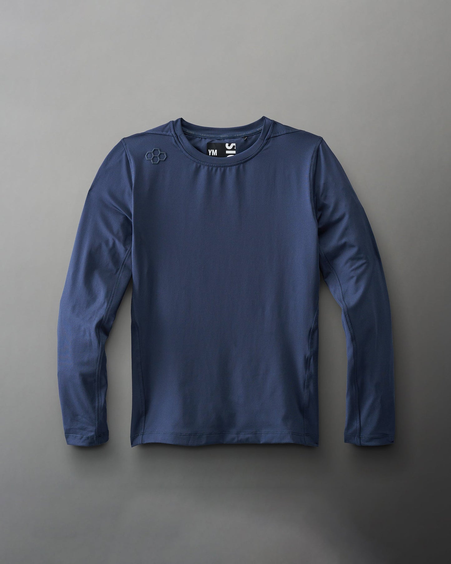 T-shirt à manches longues RUDIS Performance pour jeunes - Bleu marine
