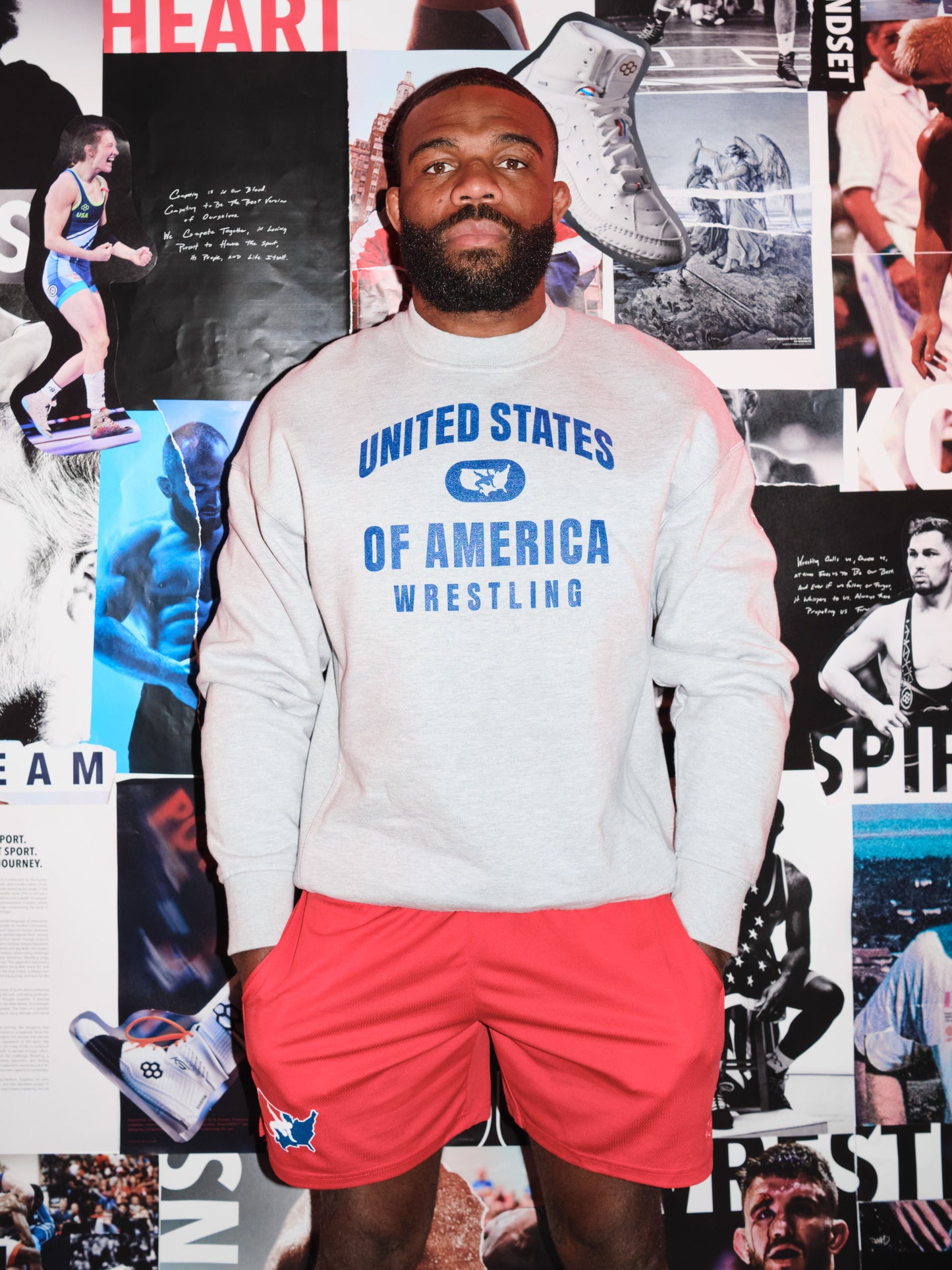 United States of America Wrestling Titan Heavyweight Crewneck