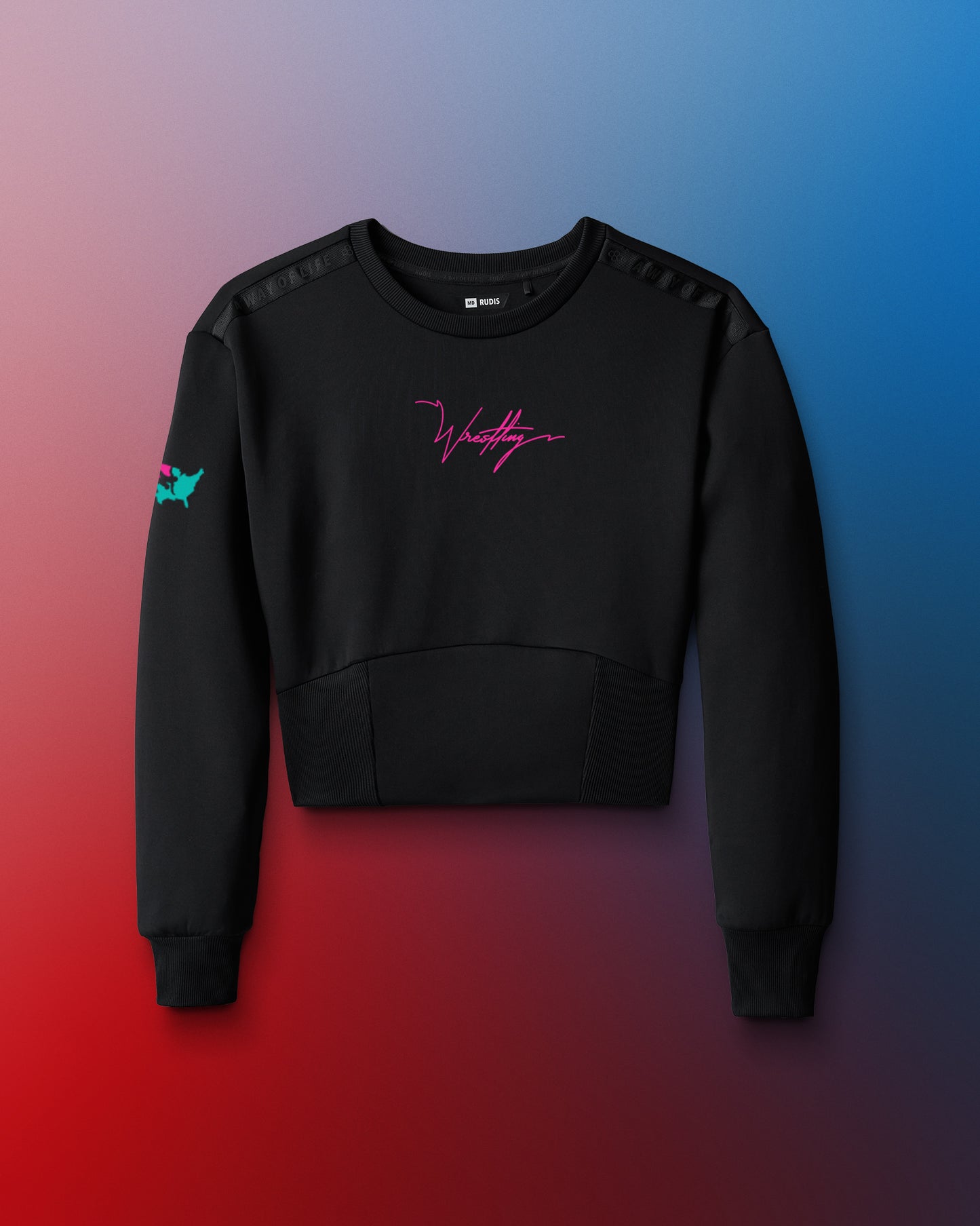 USAW Wrestling Cool-Feel Women's Fitted Crew