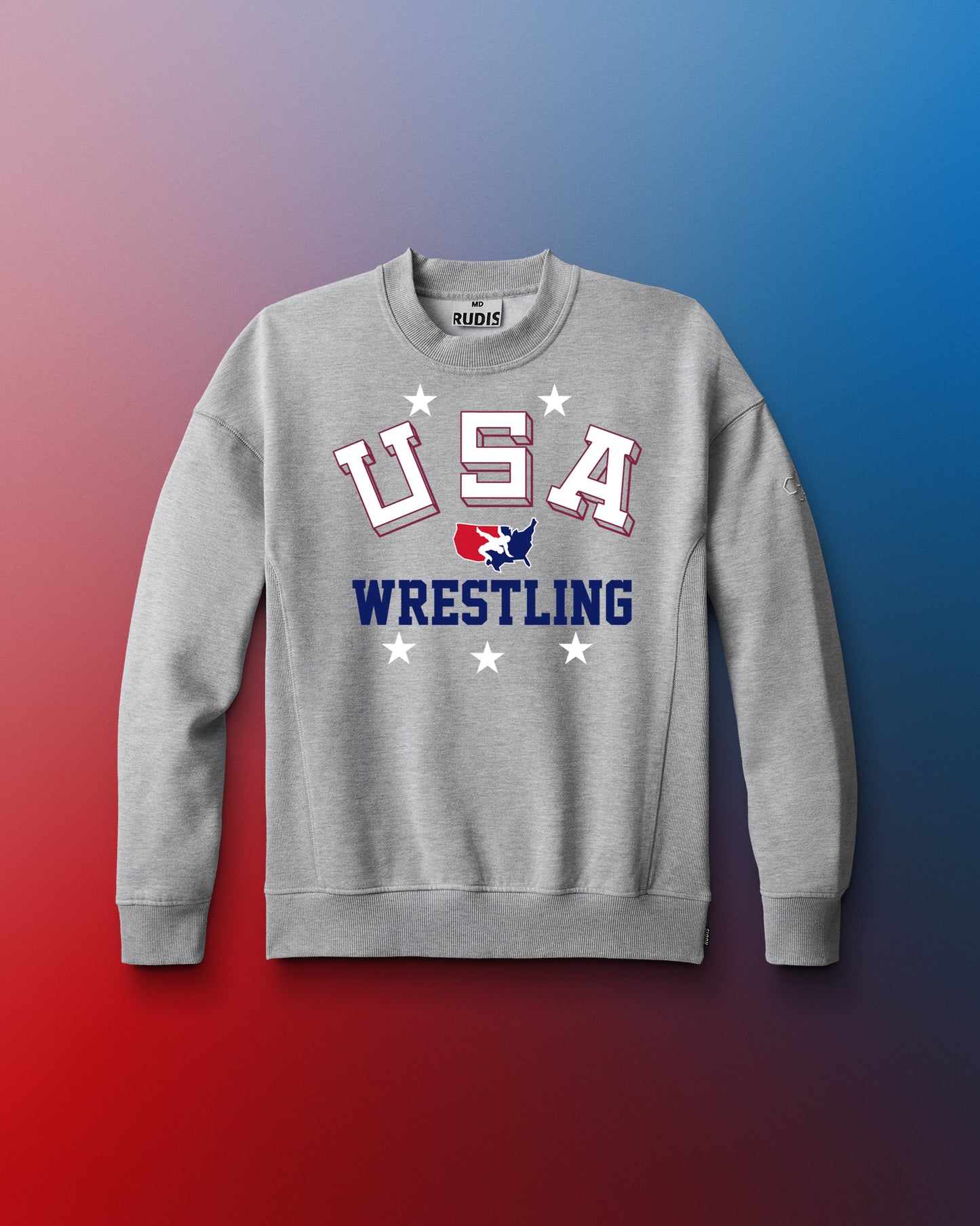 USA Wrestling Retro Titan Heavyweight Crewneck