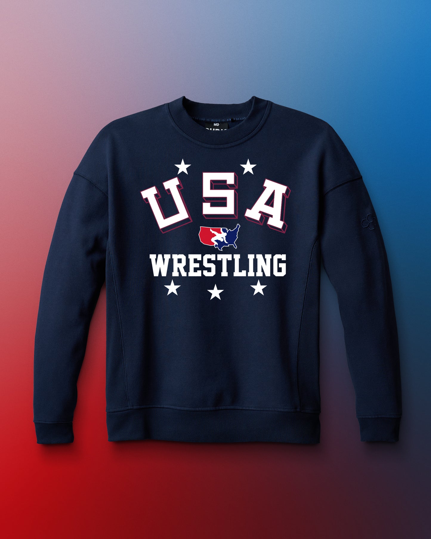 USA Wrestling Retro Titan Heavyweight Crewneck
