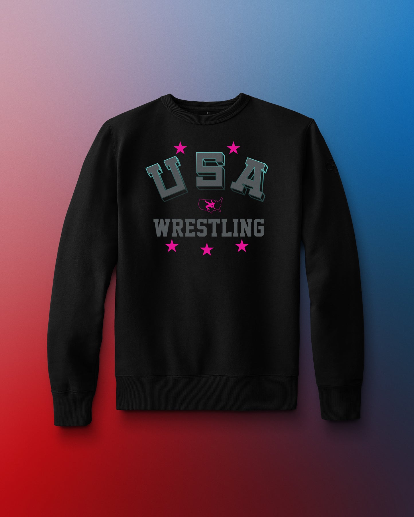 USA Wrestling Retro Comfort Fleece Crewneck