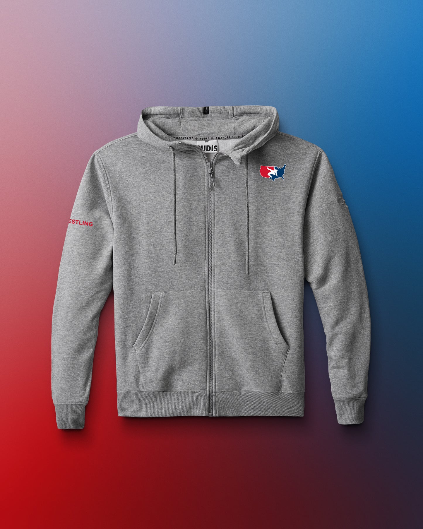 USA Wrestling Logo Comfort Fleece Full Zip