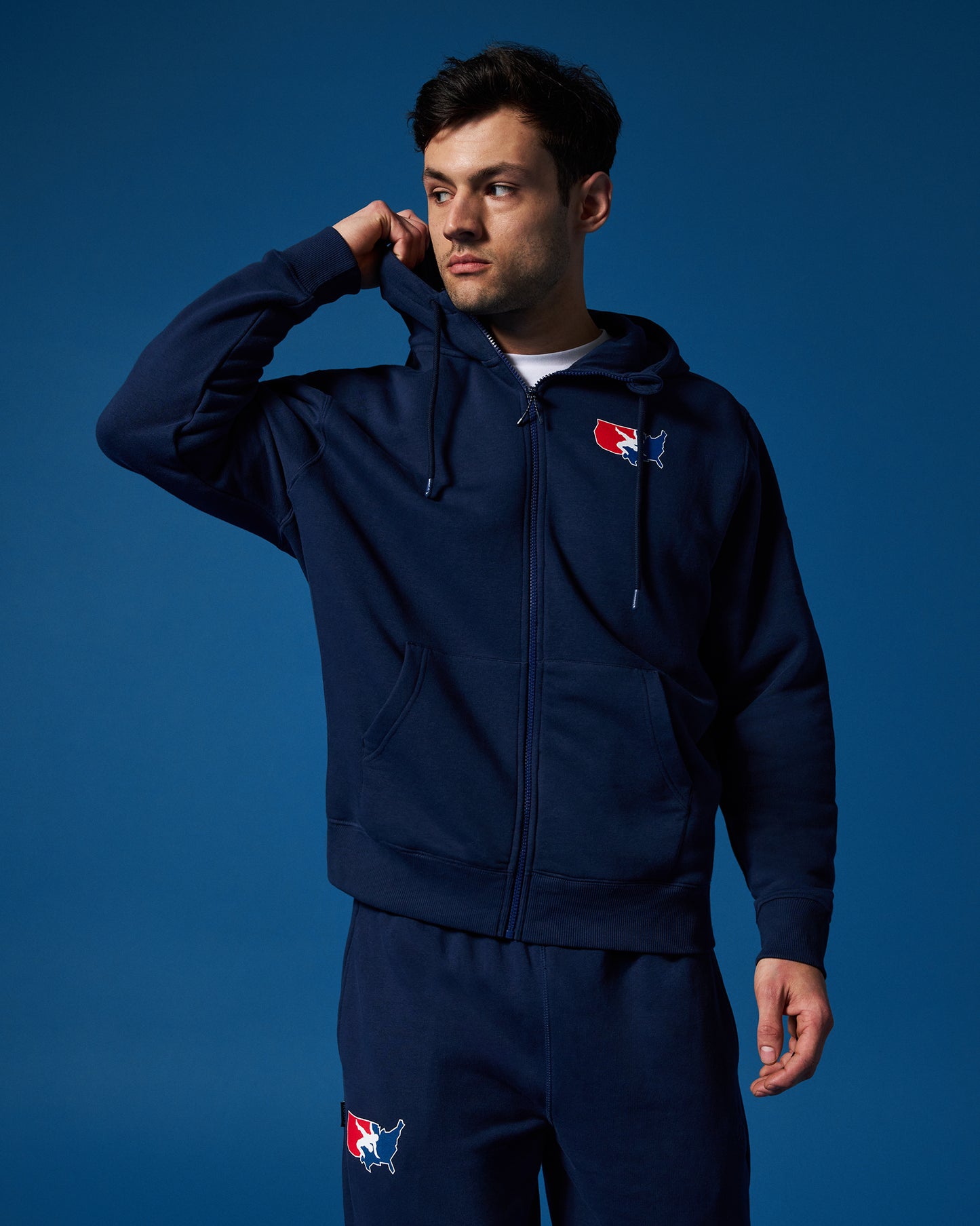 USA Wrestling Logo Comfort Fleece Full Zip