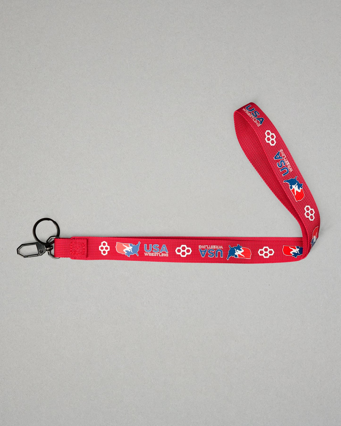 USA Wrestling Map Logo Lanyard