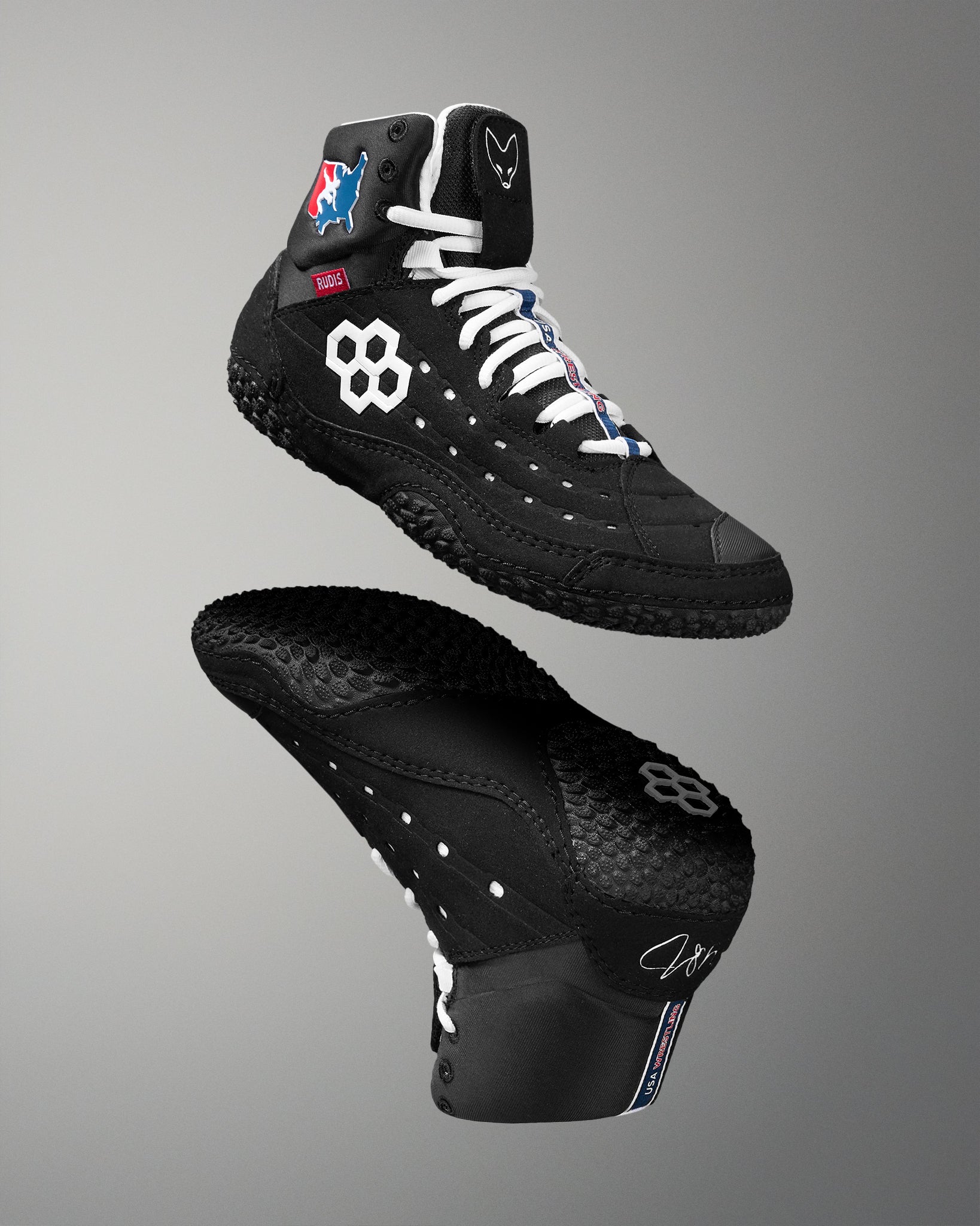 USA Wrestling SF-Tbilisi 2.0 Adult Wrestling Shoes - USA Black | RUDIS