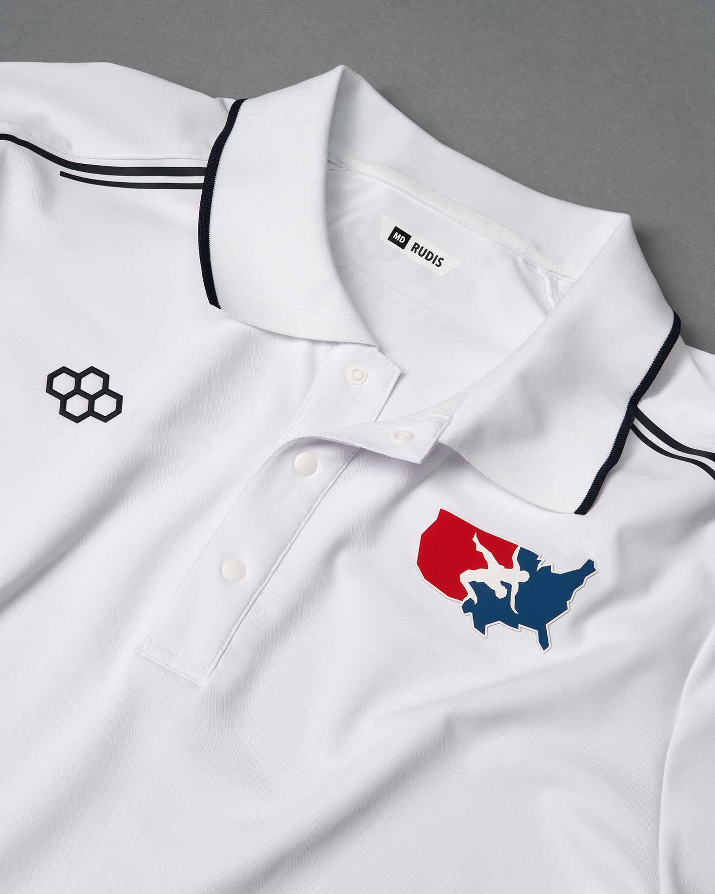 USA Wrestling Chronicle Elite Snap Polo