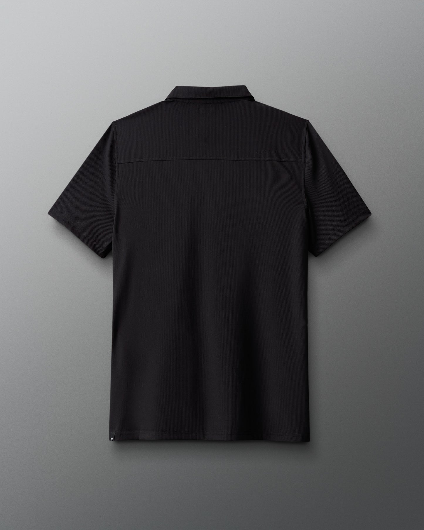 Black shirt on a gray background