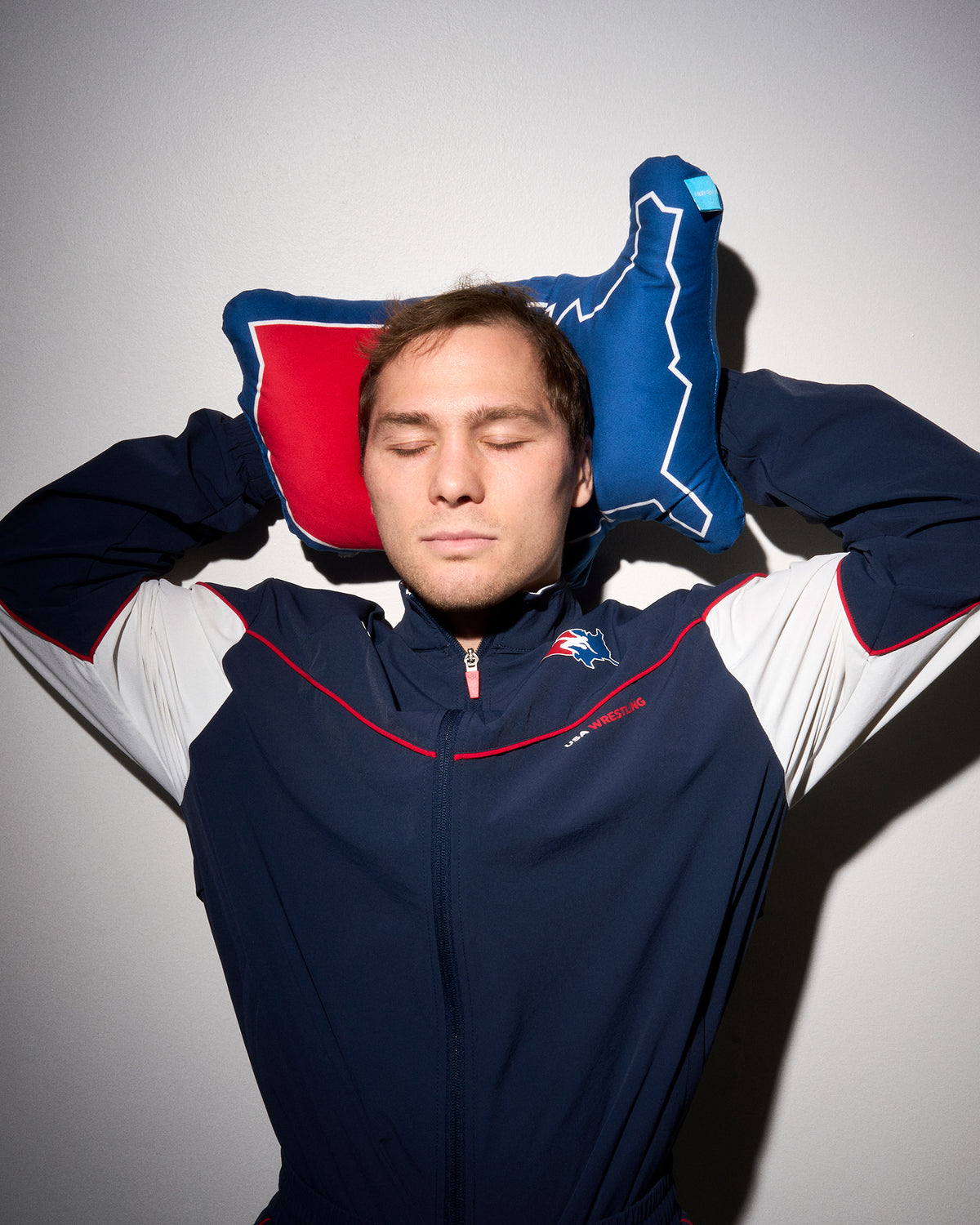 USA Wrestling Map Logo 18" Pillow