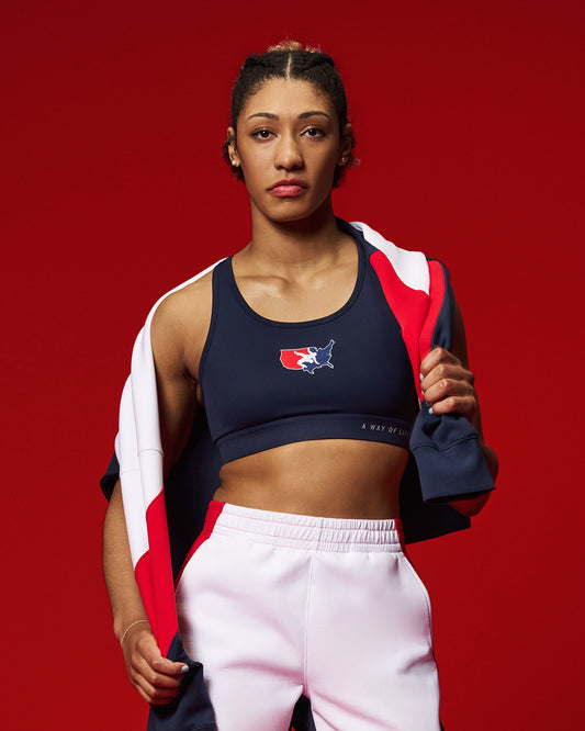Soutien-gorge de sport pour femme avec logo USAW