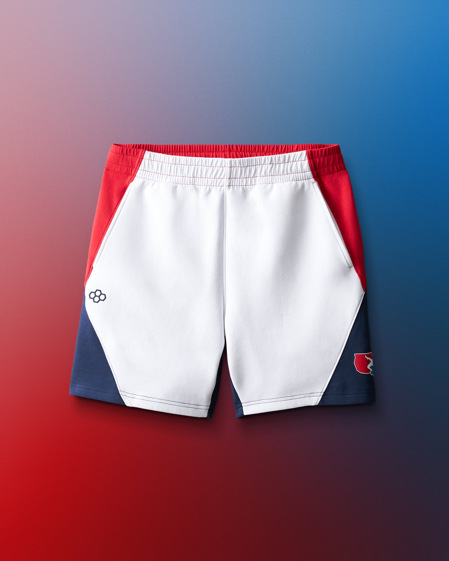 Short colorblock de lutte américaine