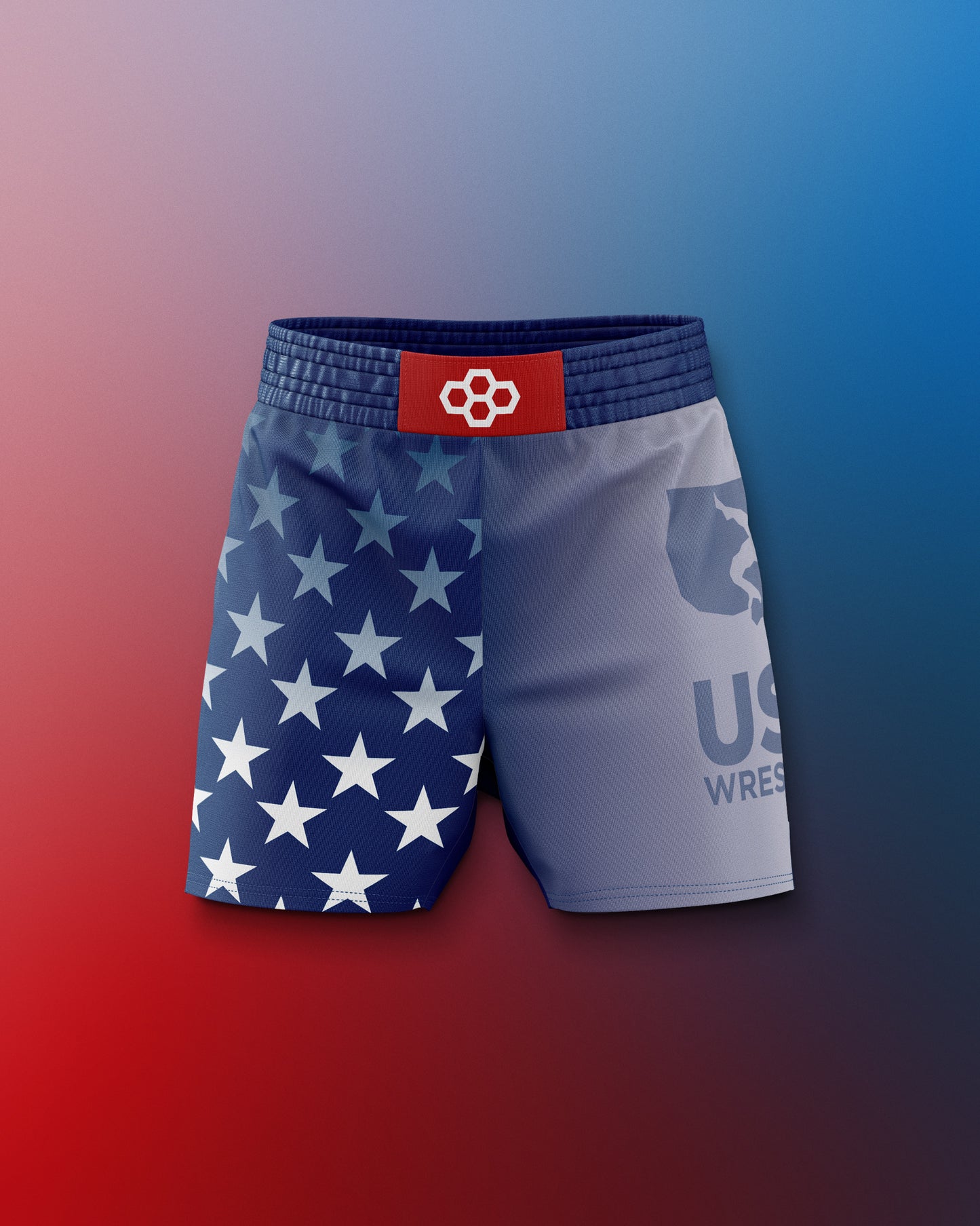 USA Wrestling Flag Sublimated Shorts