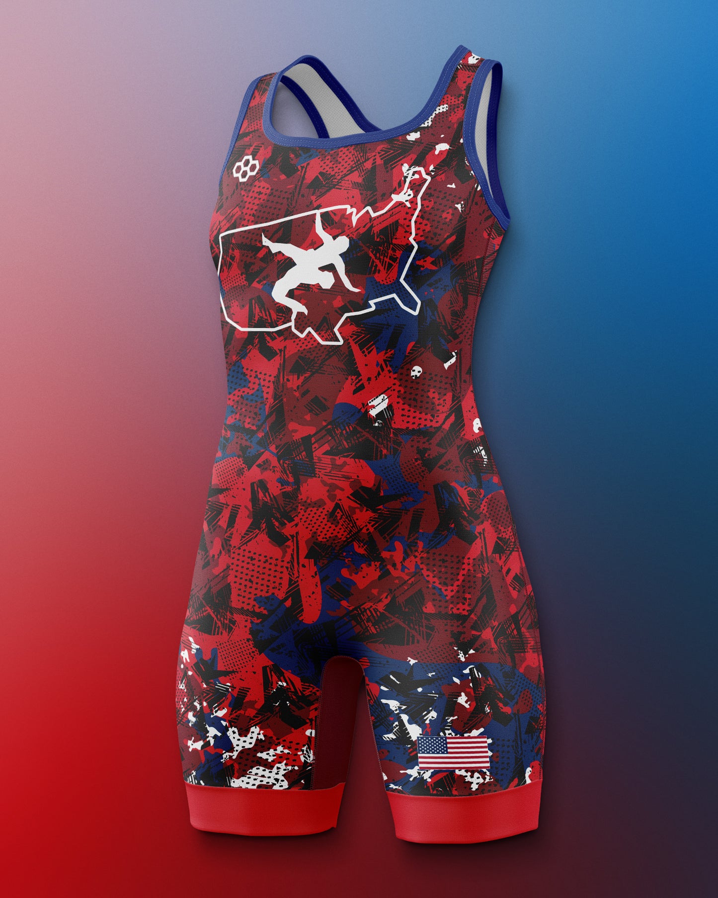USAW Scatter Icon Women's 2.0 Elite Singlet