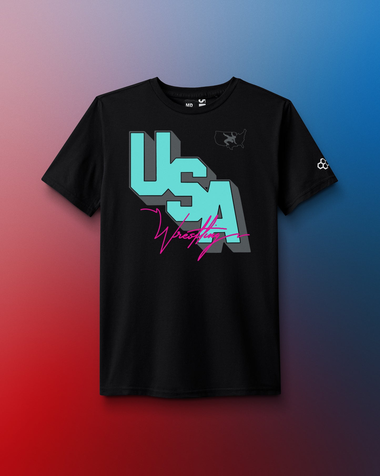 USA Wrestling Block Elite Super Soft T-Shirt