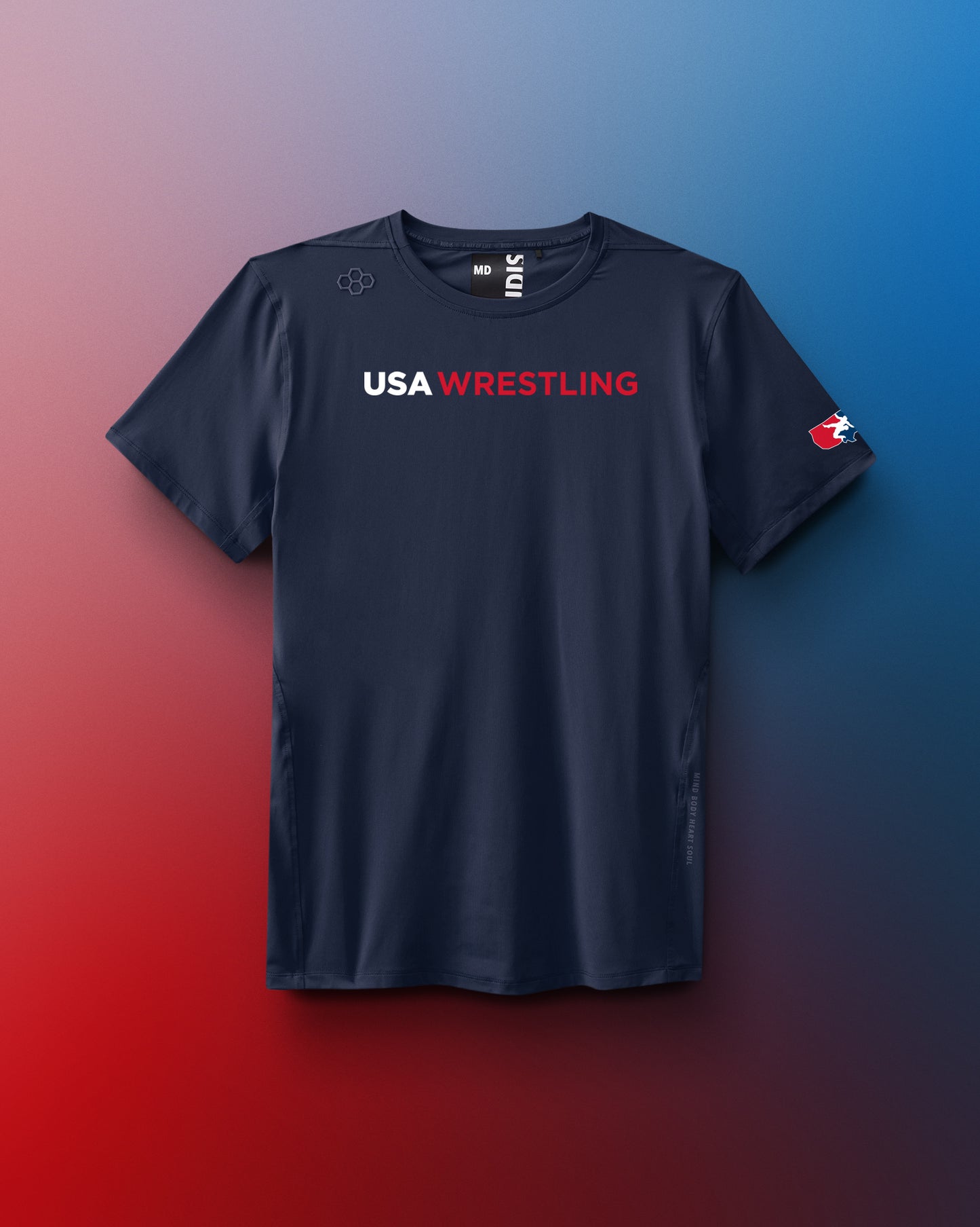 USA Wrestling Wordmark Performance T-Shirt