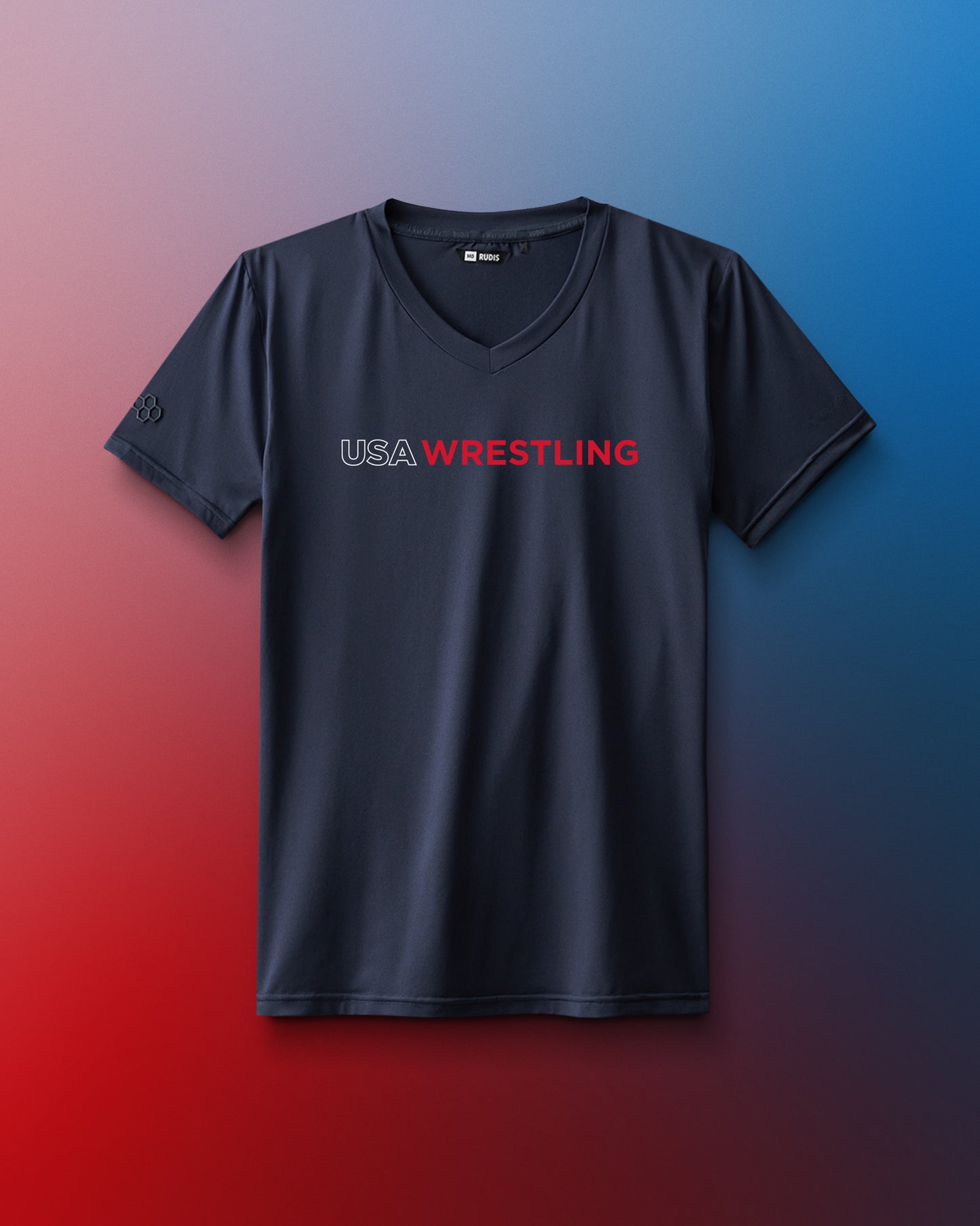 USA Wrestling Wordmark Performance Women's V-Neck T-Shirt