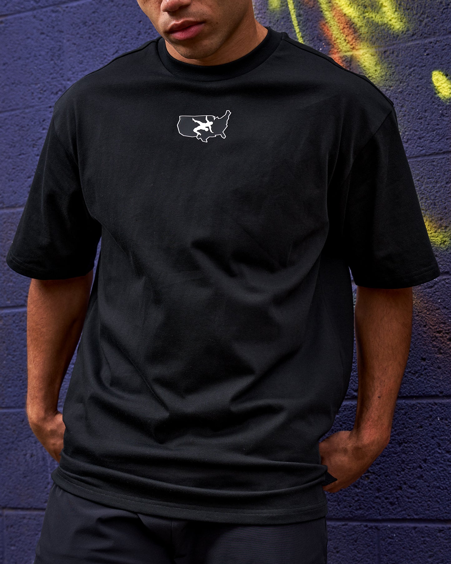 USA Wrestling Tactical Drop Shoulder T-Shirt