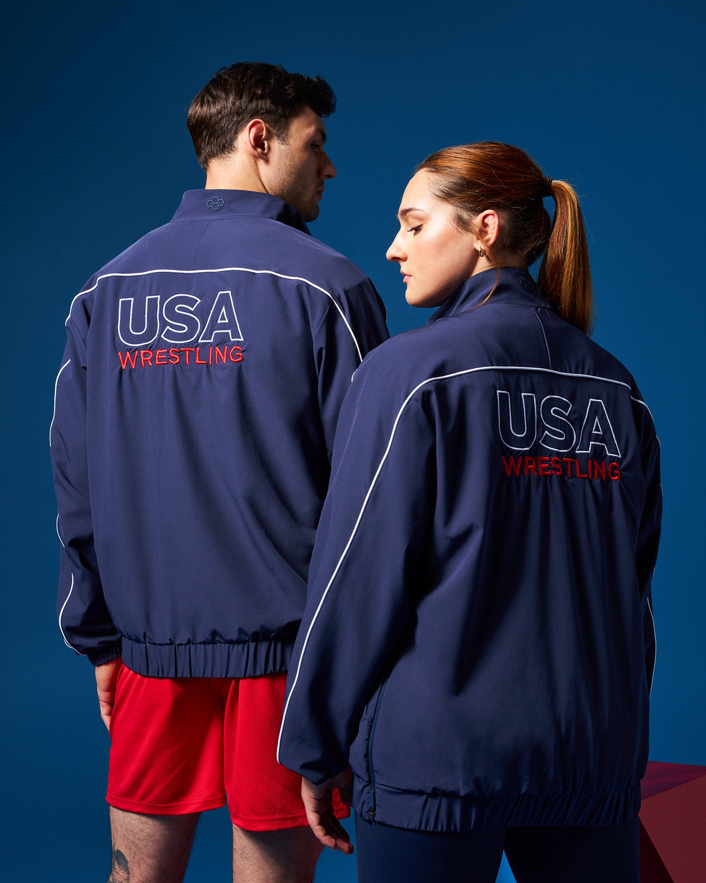 USAW Logo 1/4 Zip Windbreaker