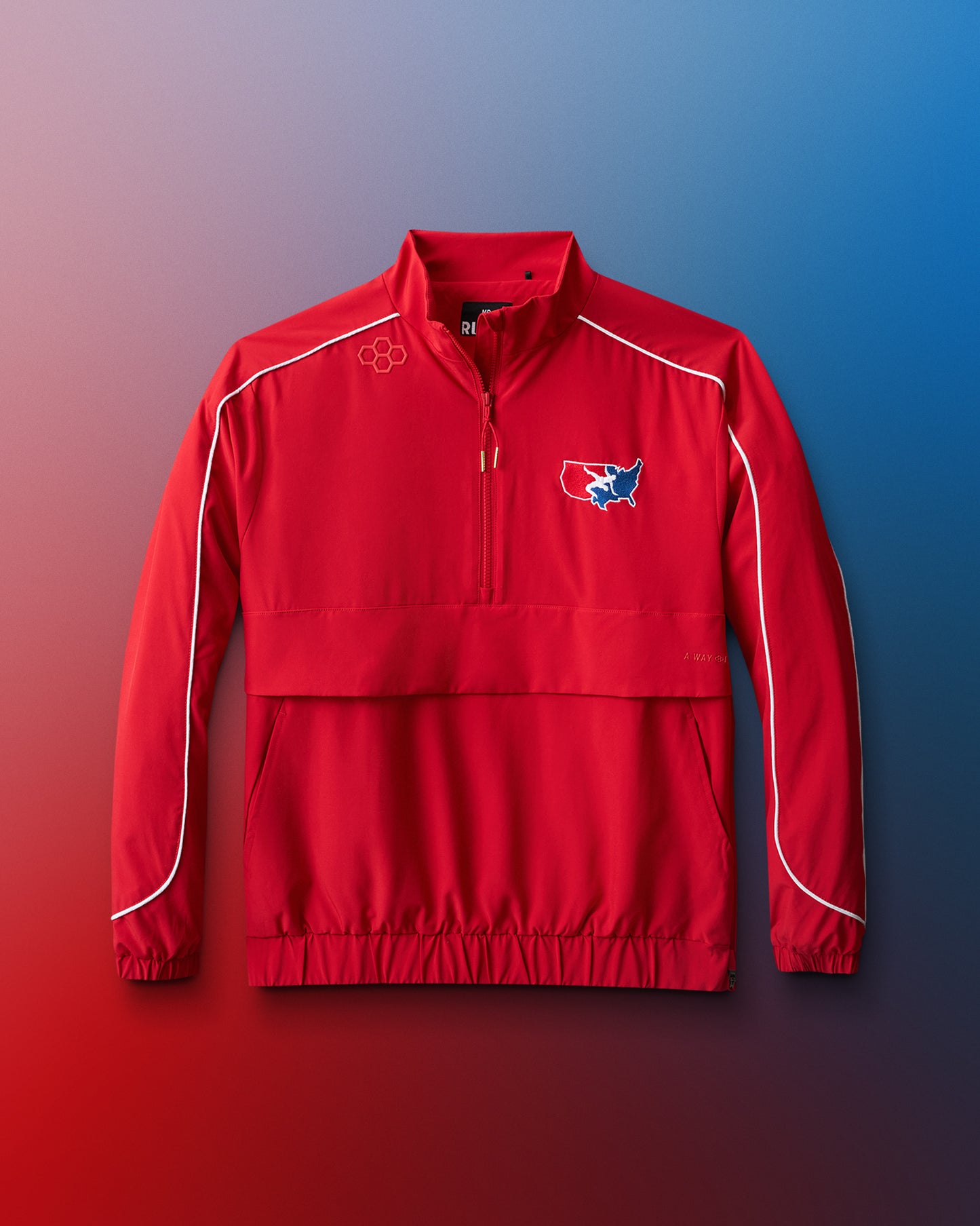 USAW Logo 1/4 Zip Windbreaker