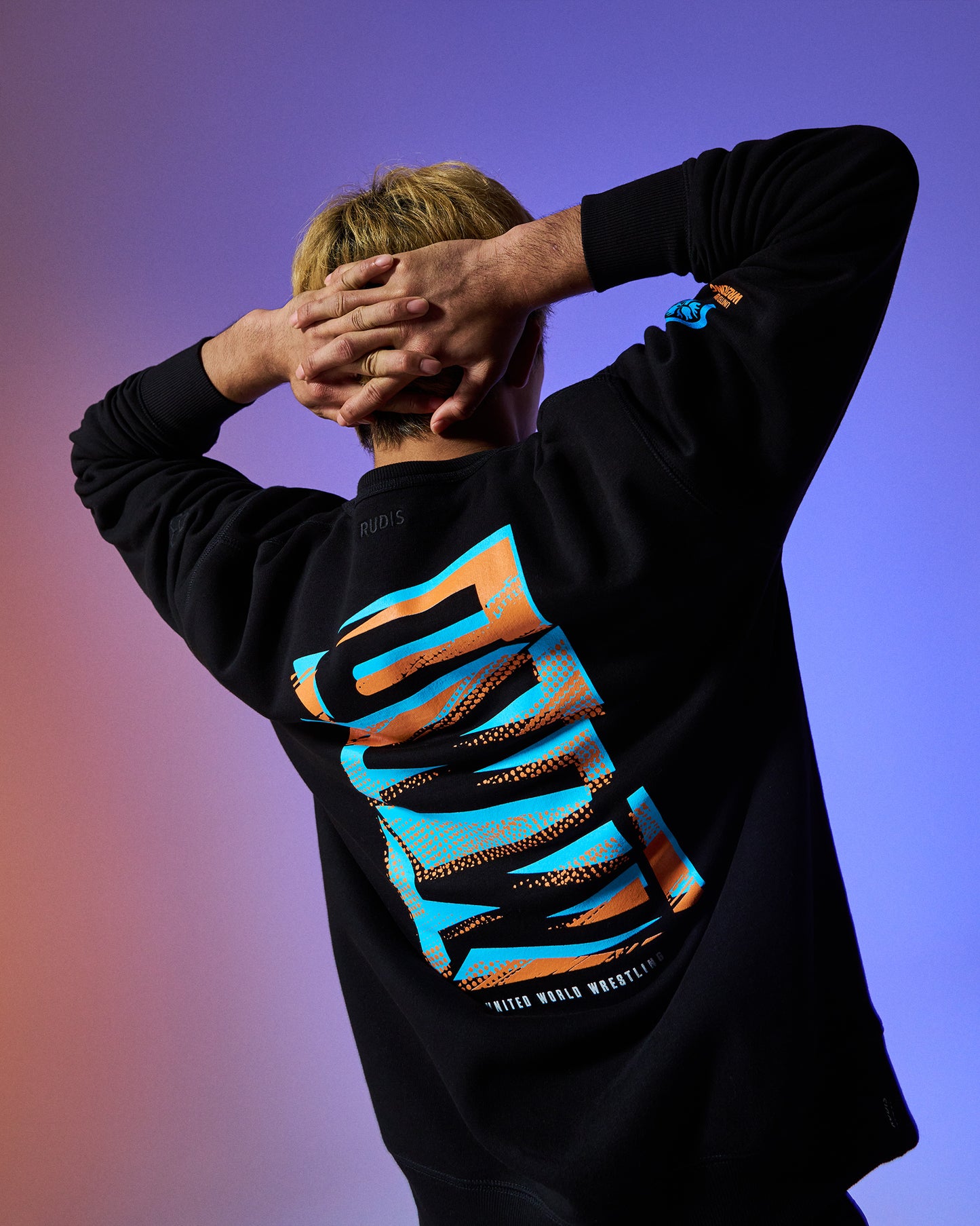 Pull ras du cou en polaire confortable abstrait UWW