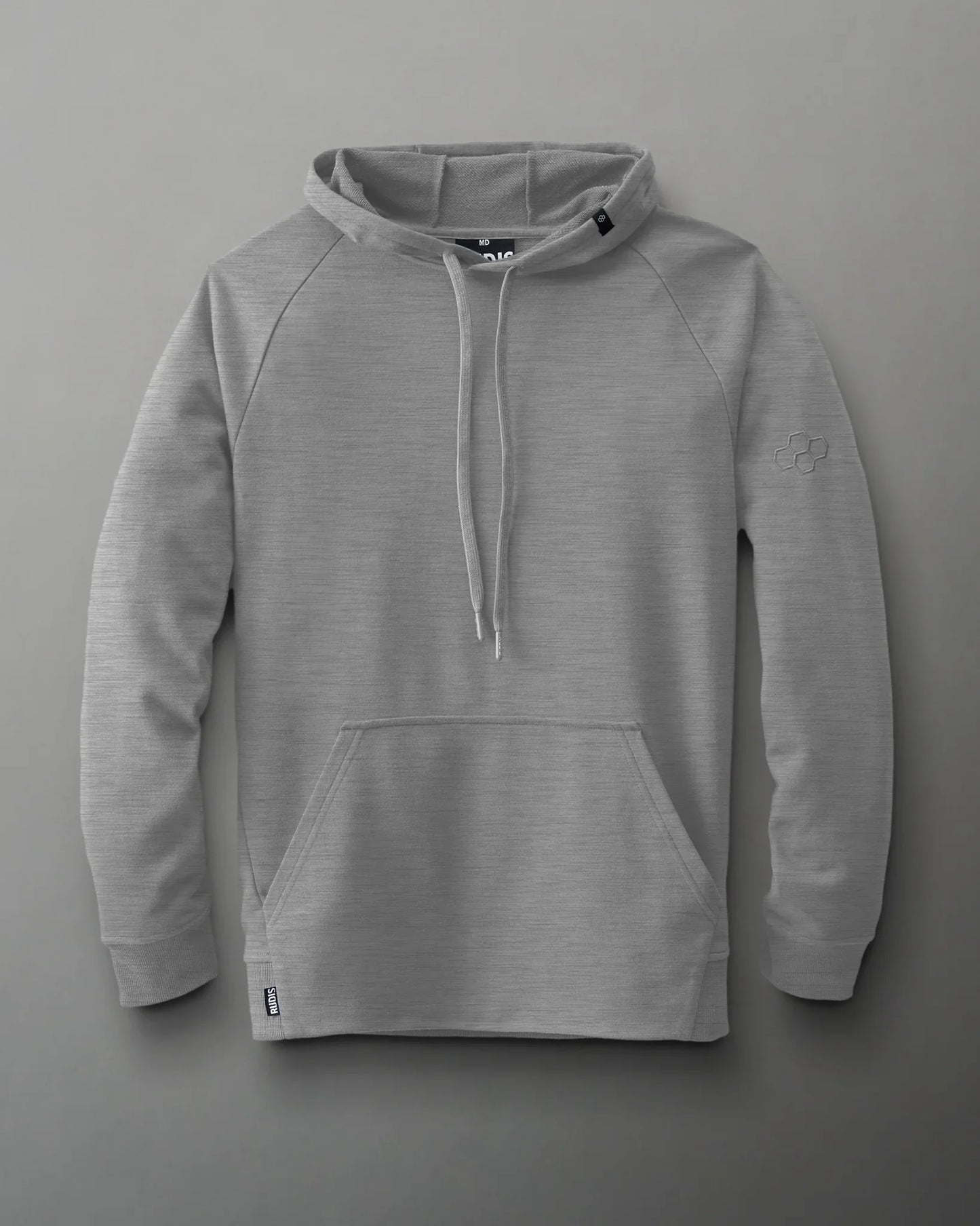 Sweat à capuche Rudis Elite Terry pour jeunes - Gris chiné athlétique