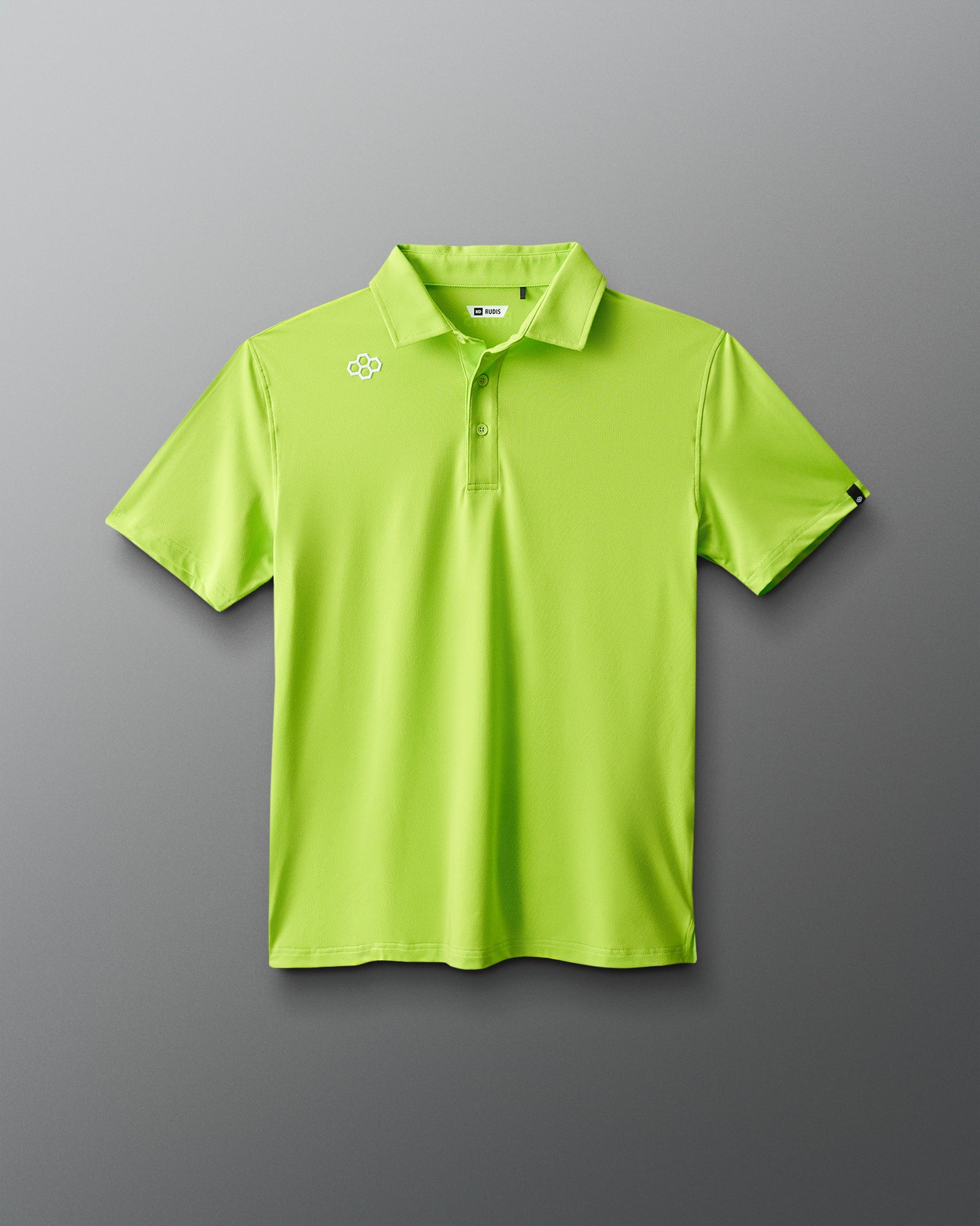 RUDIS Classic Performance Hex Polo - Neon Green