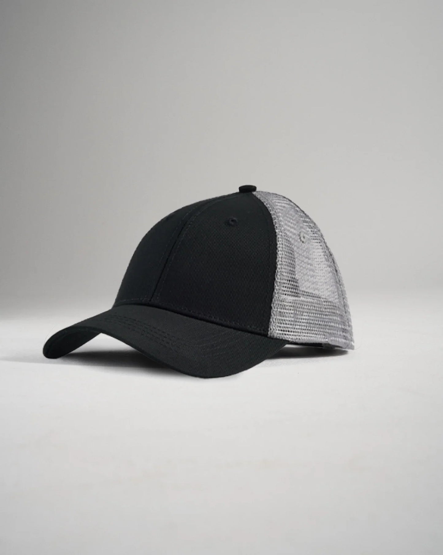 Casquette de camionneur de lutte brodée RUDIS - Noir/Gris