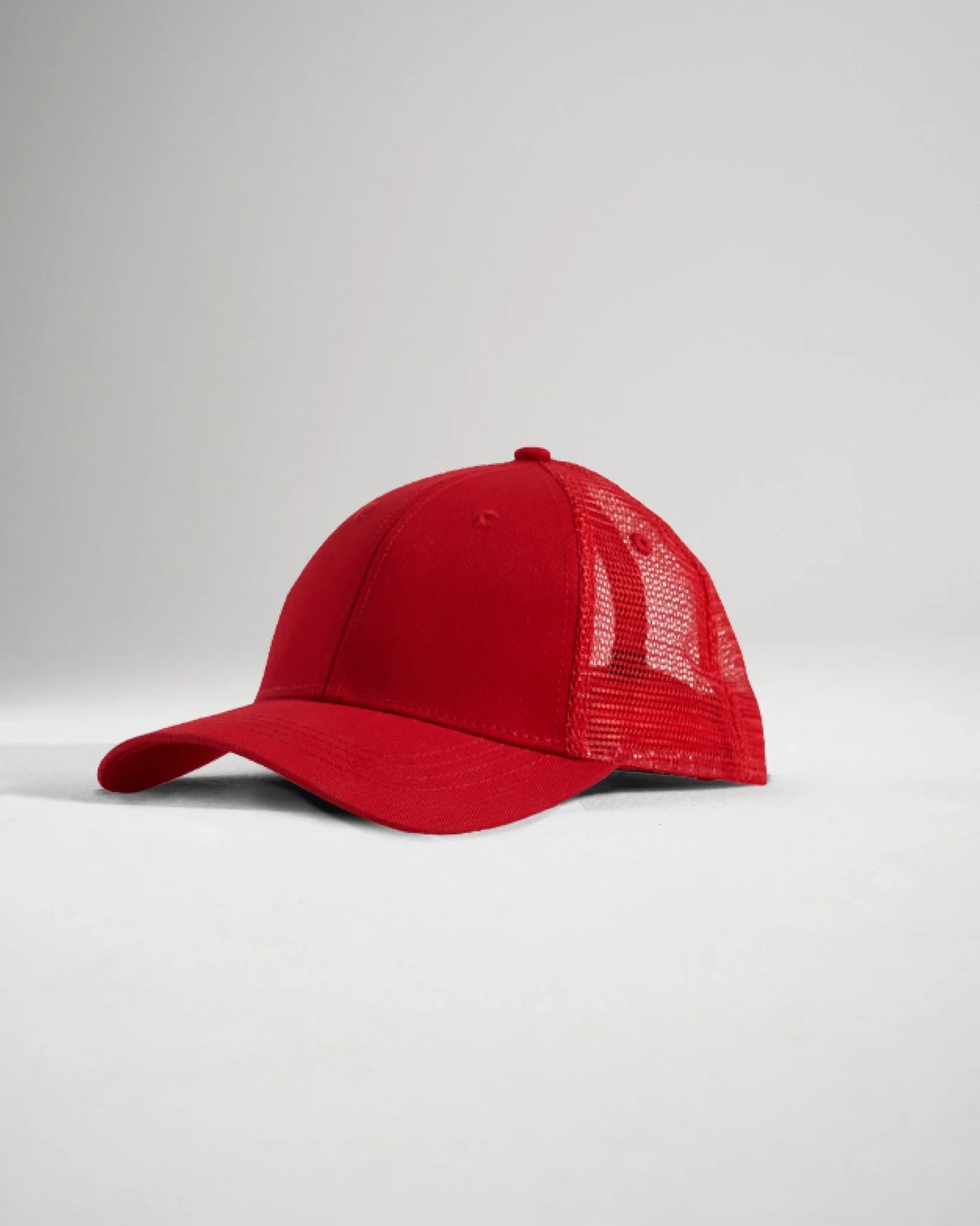 Casquette de camionneur de lutte brodée RUDIS - Rouge