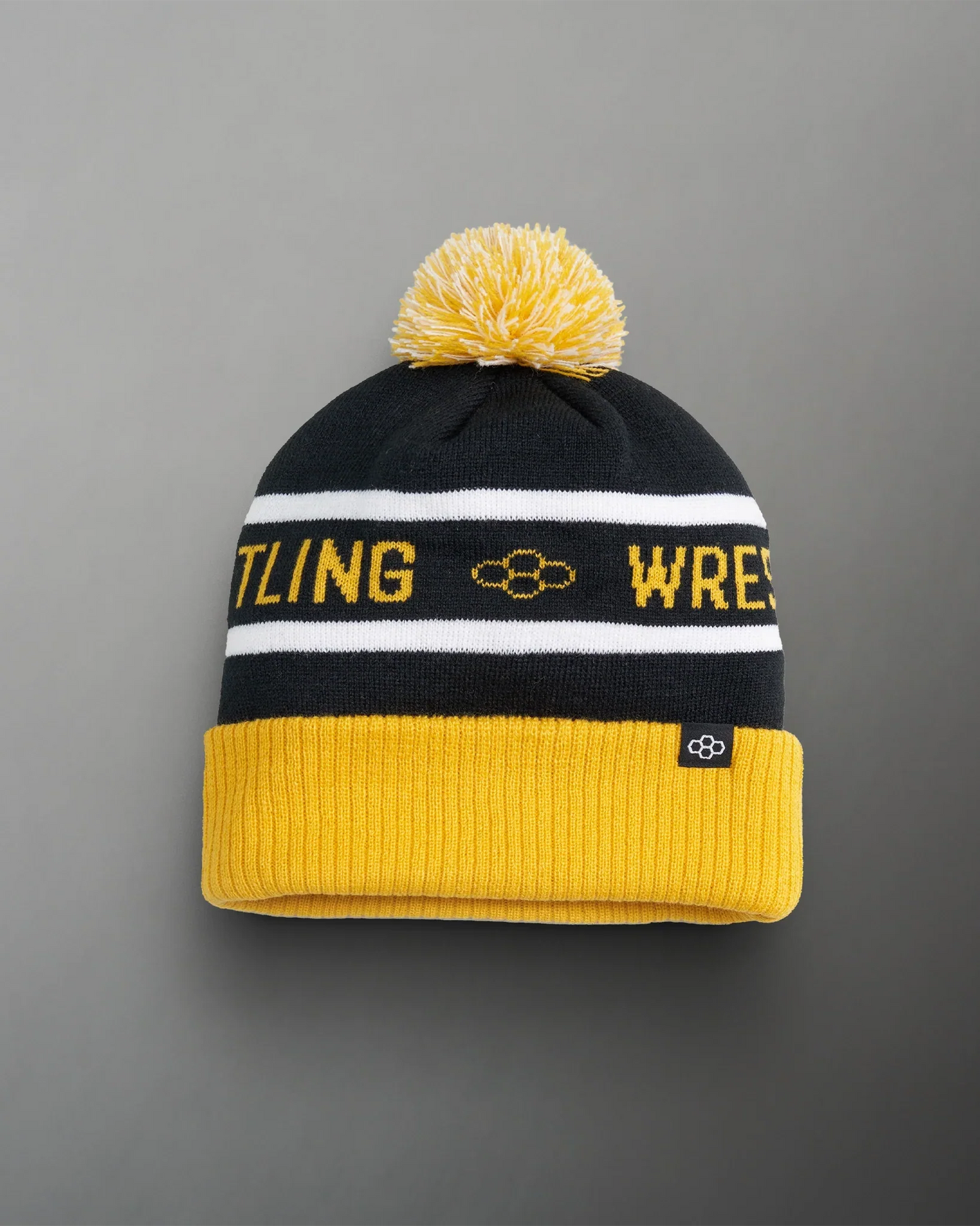 Bonnet à rabat Team Wrestling - Noir/Jaune/Blanc