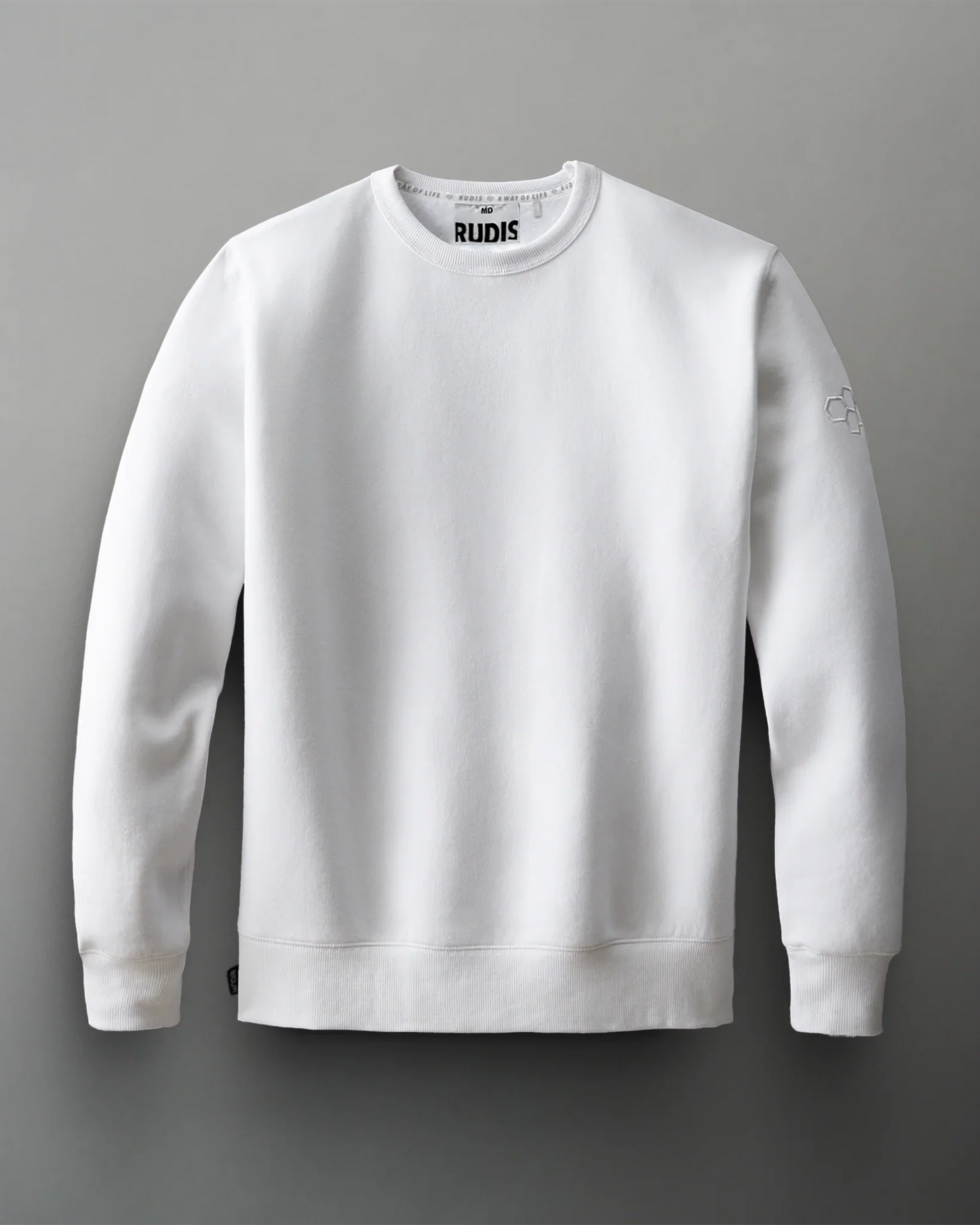 Comfort Fleece Teams Crewneck - White