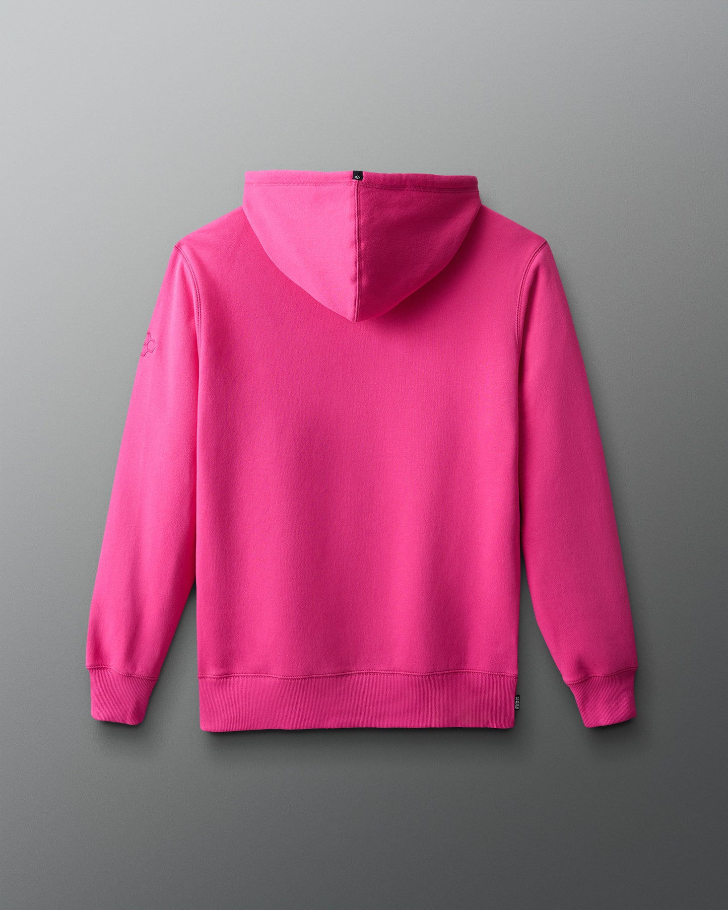 Pink hoodie on a gray background