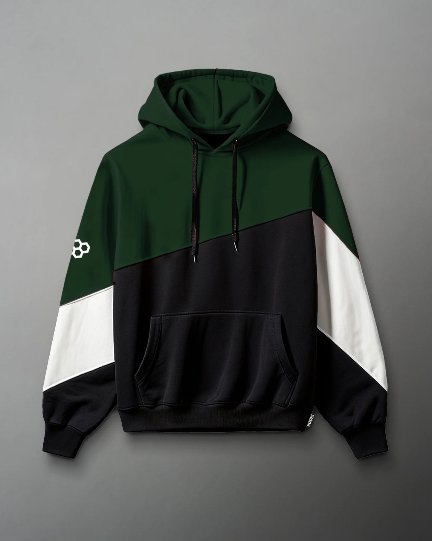 RUDIS Colorblock Hoodie - Black/Emerald
