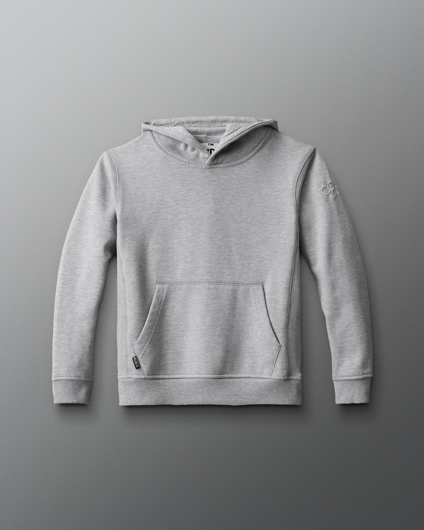RUDIS Titan Heavyweight Fleece Youth Hoodie - Heather Grey