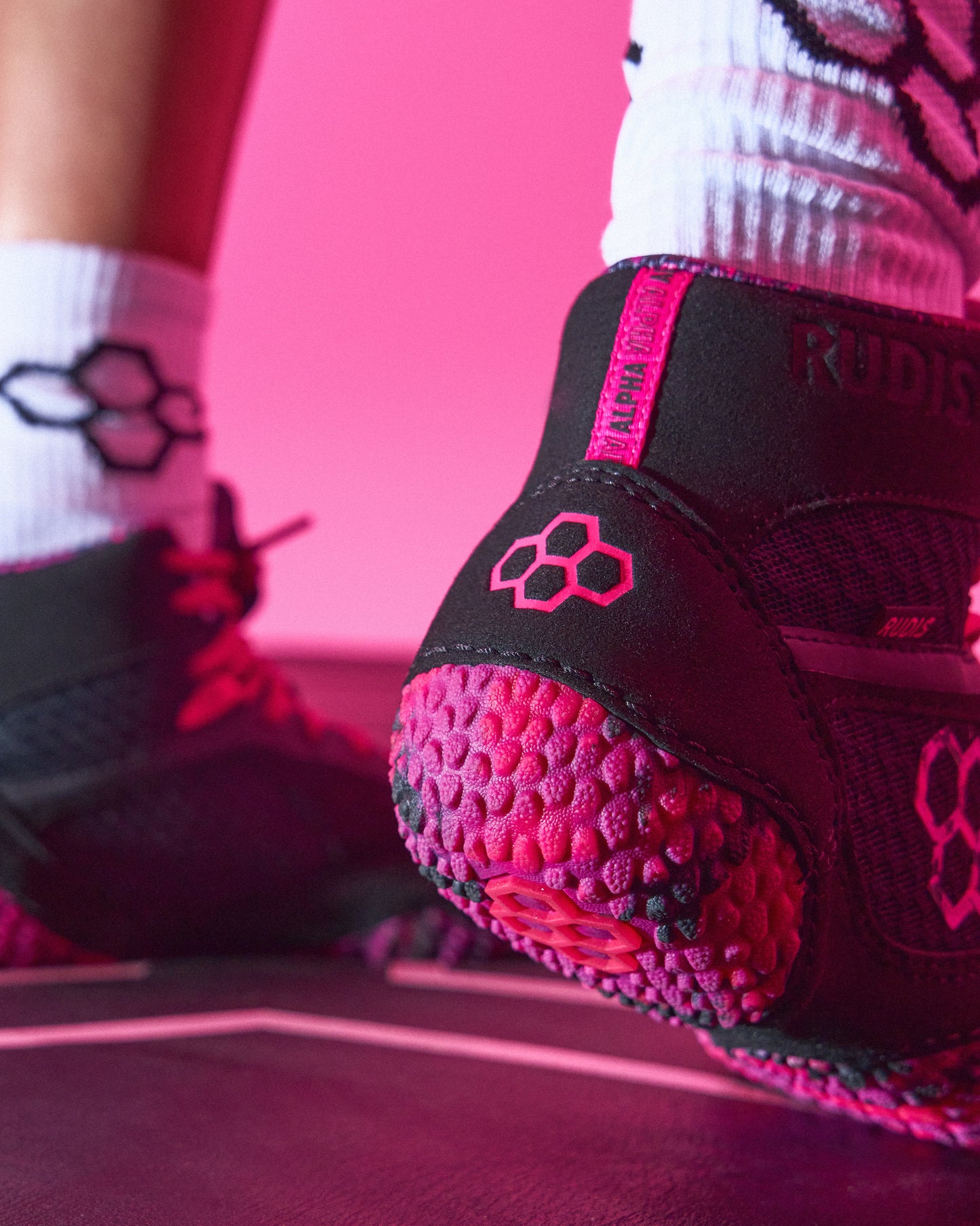 RUDIS Alpha 2.0 Youth Wrestling Shoes - Pink Power