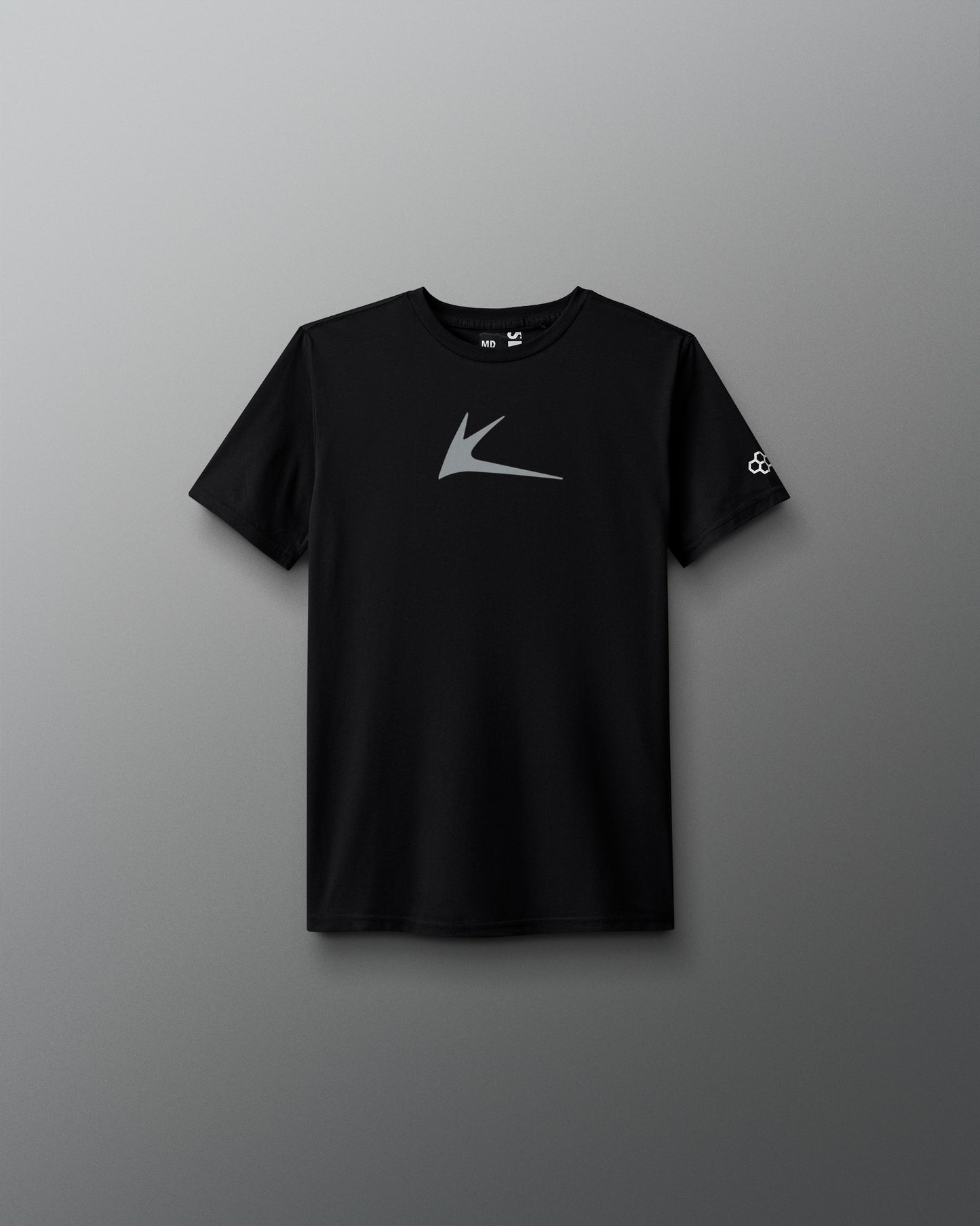 Black t-shirt with a 'Kolat' logo on a gray background