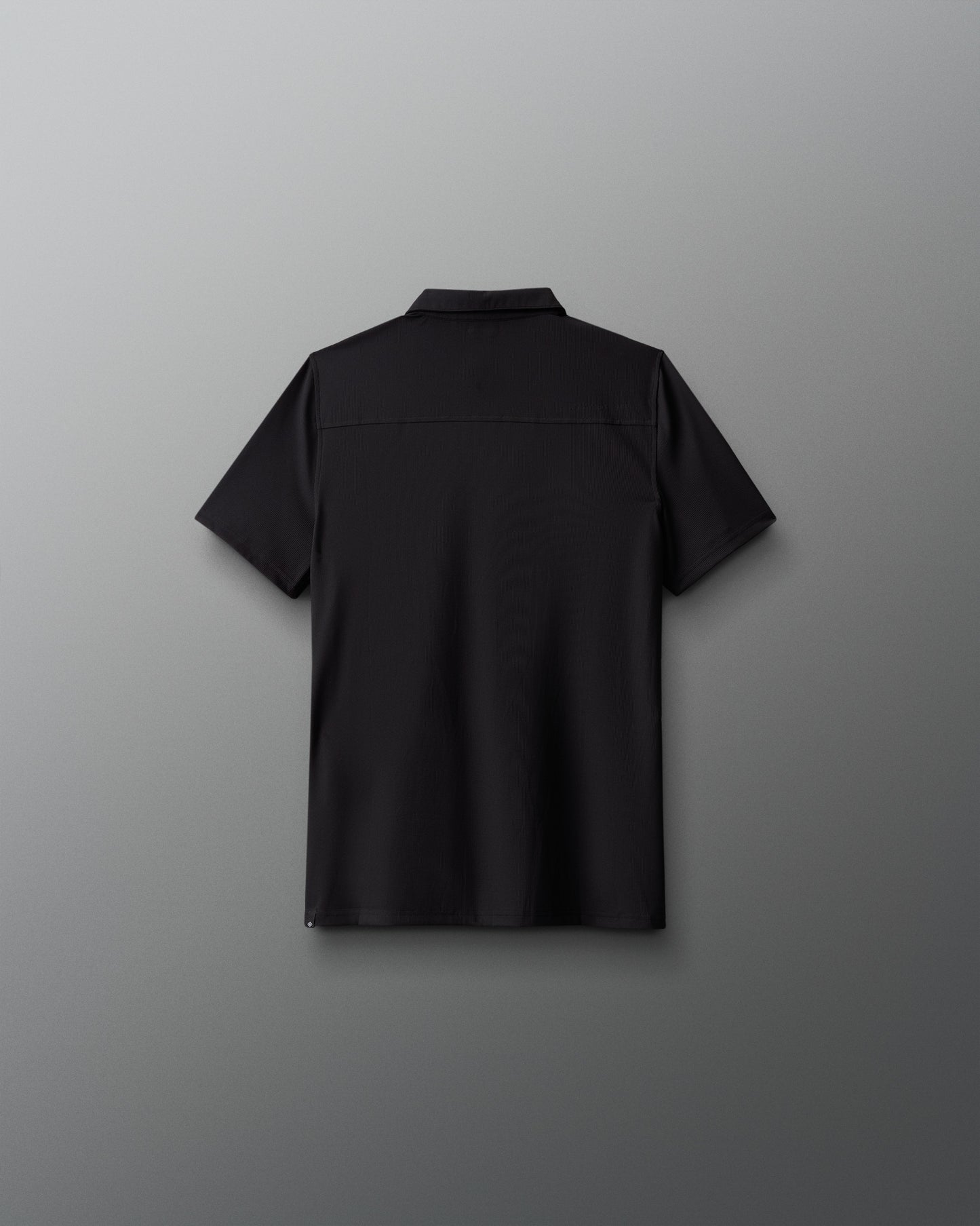 Black shirt on a gray background