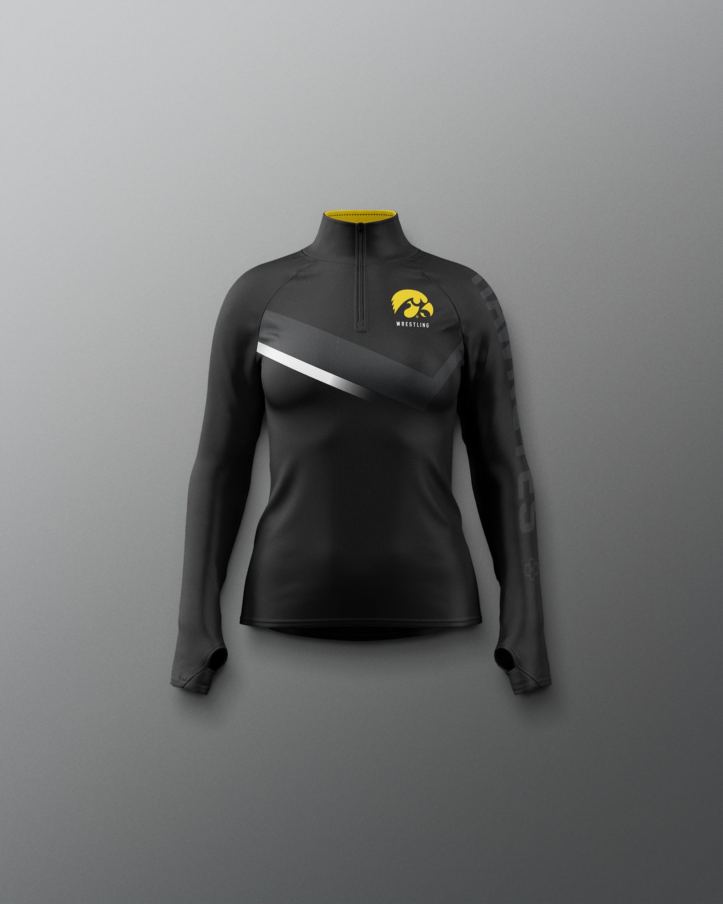 Iowa Wrestling Sublimated Girl's Elite 1/4 Zip