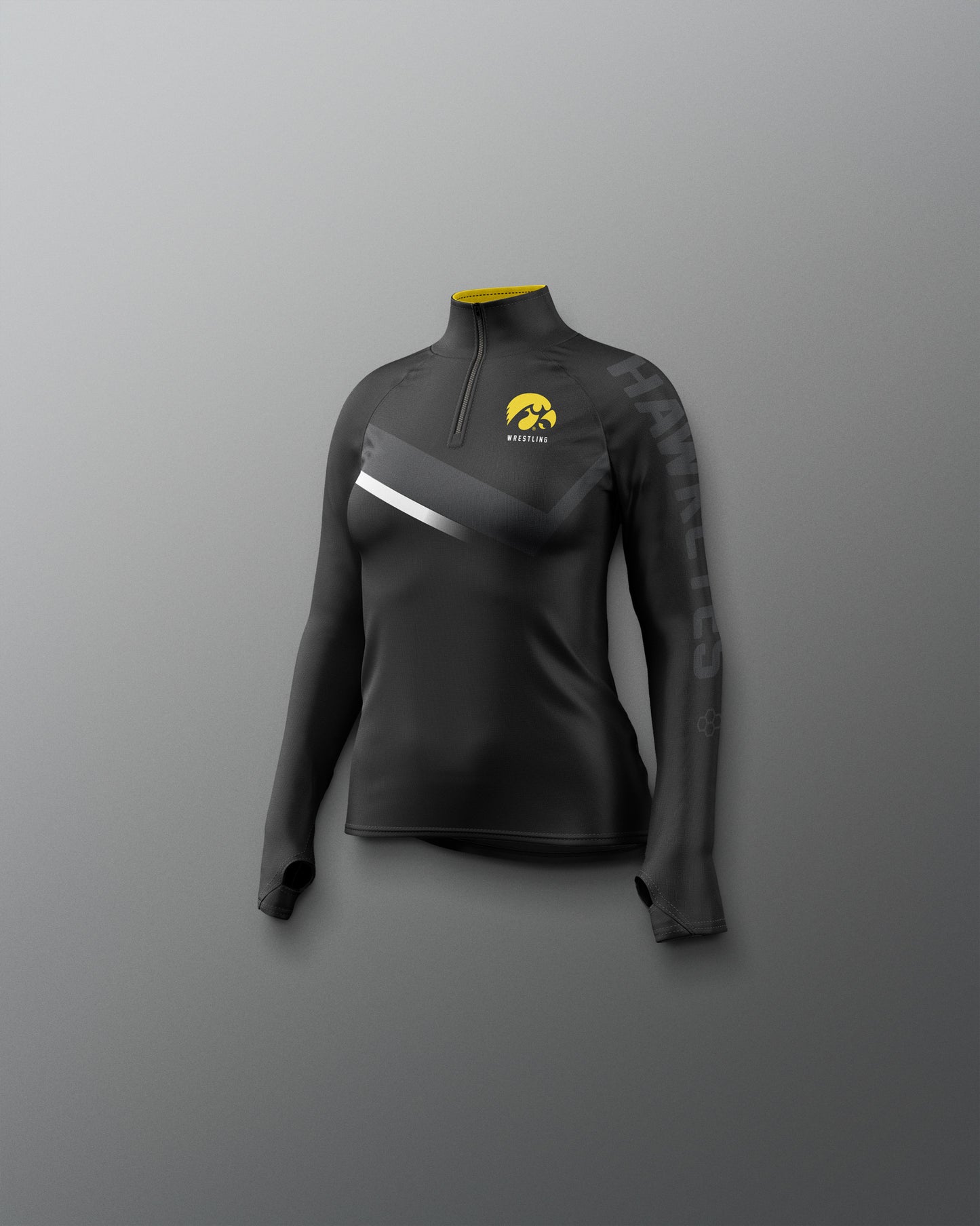 Iowa Wrestling Sublimated Girl's Elite 1/4 Zip