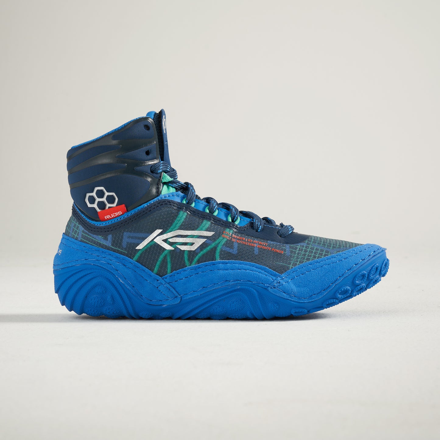 KS Infinity Youth Wrestling Shoes - Sea Monster Blue