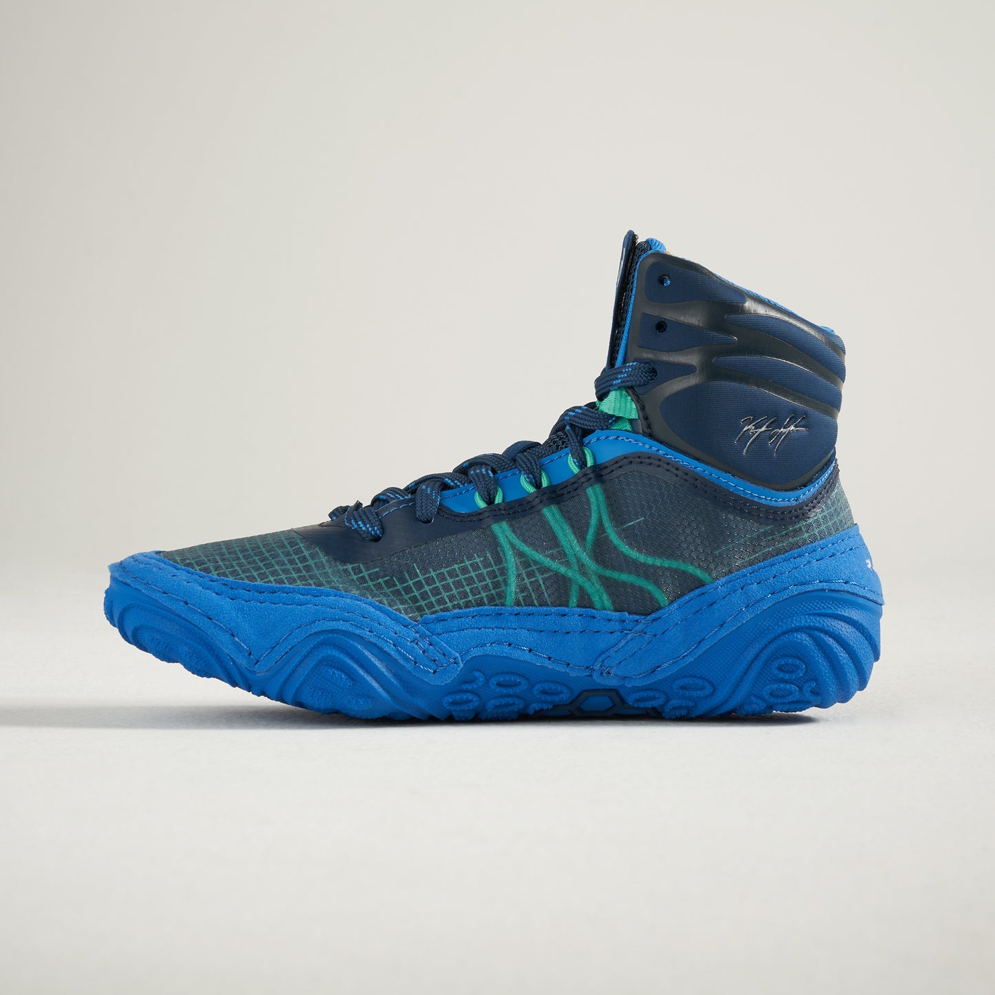 KS Infinity Youth Wrestling Shoes - Sea Monster Blue