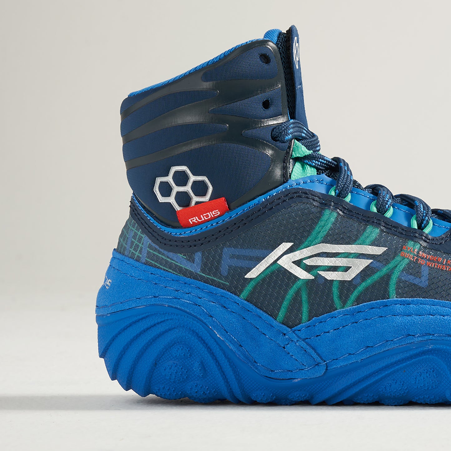 KS Infinity Youth Wrestling Shoes - Sea Monster Blue