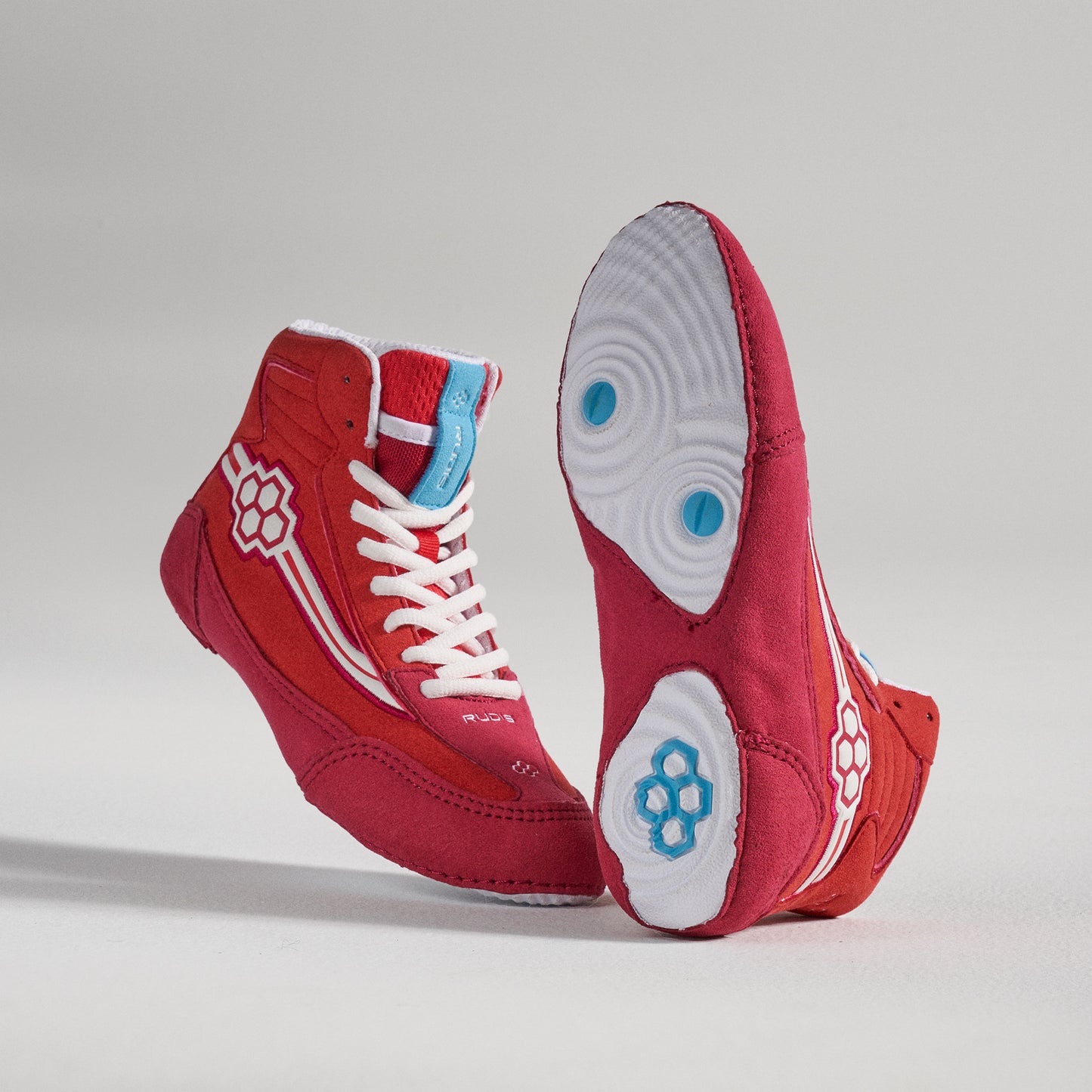RUDIS Ninety-5 Youth Wrestling Shoes - Red