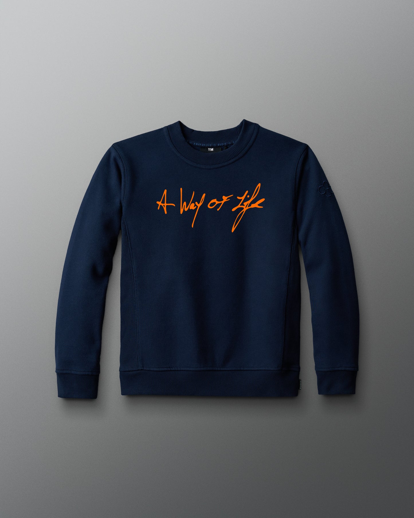 Scripted Motto Youth Crewneck